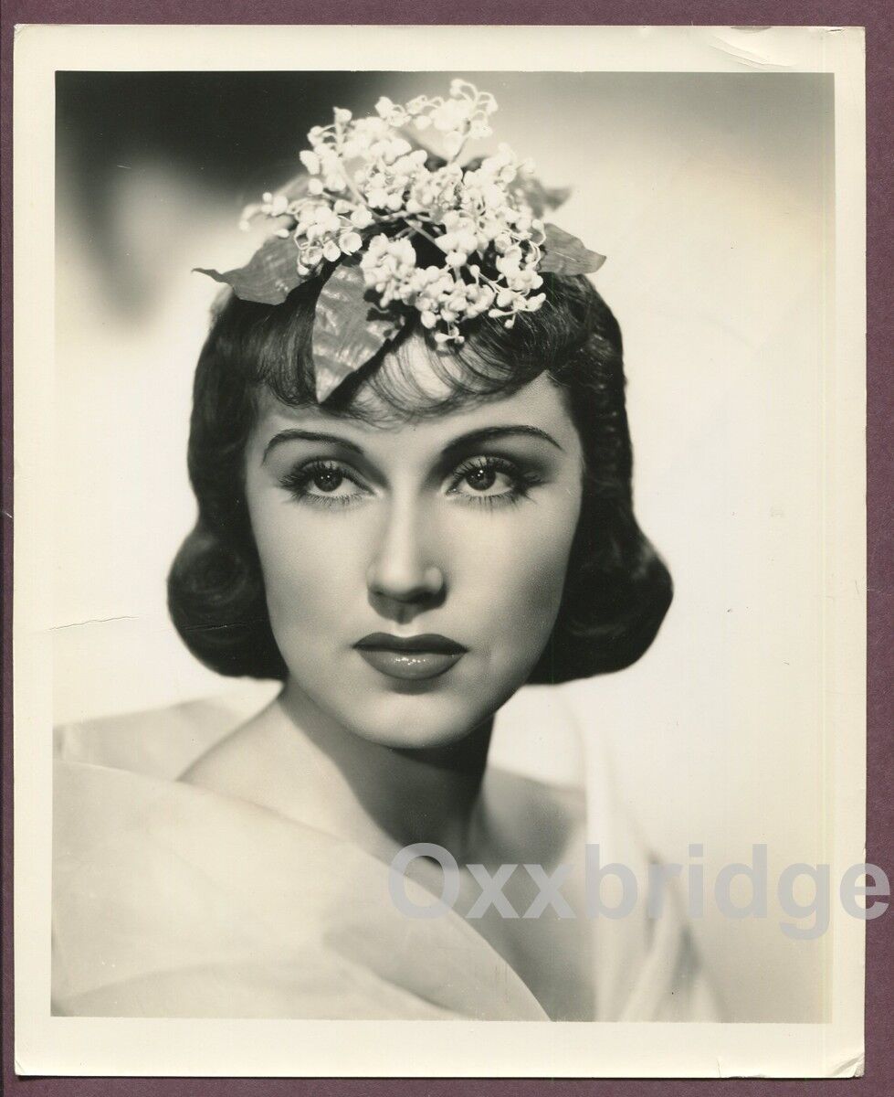 FAY WRAY Striking Lily Floral Hair Coiffure 1930's Photo A.L WHITEY SCHAFER