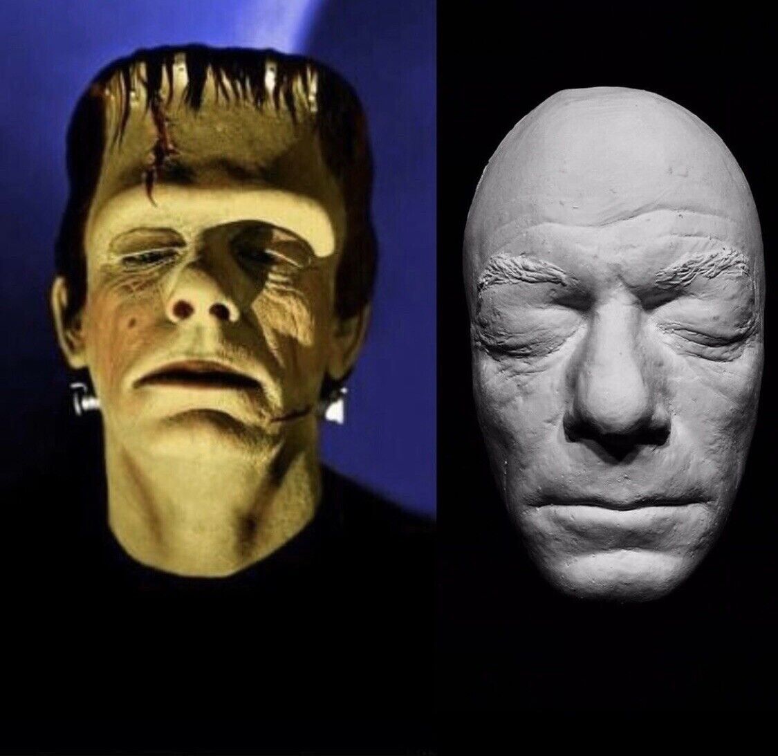 Glenn Strange Life Mask Cast The House of Frankenstein Abbott & Costello Meet