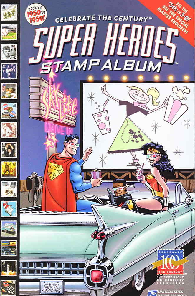 Super Heroes Stamp Album #6 VF/NM; DC | we combine shipping