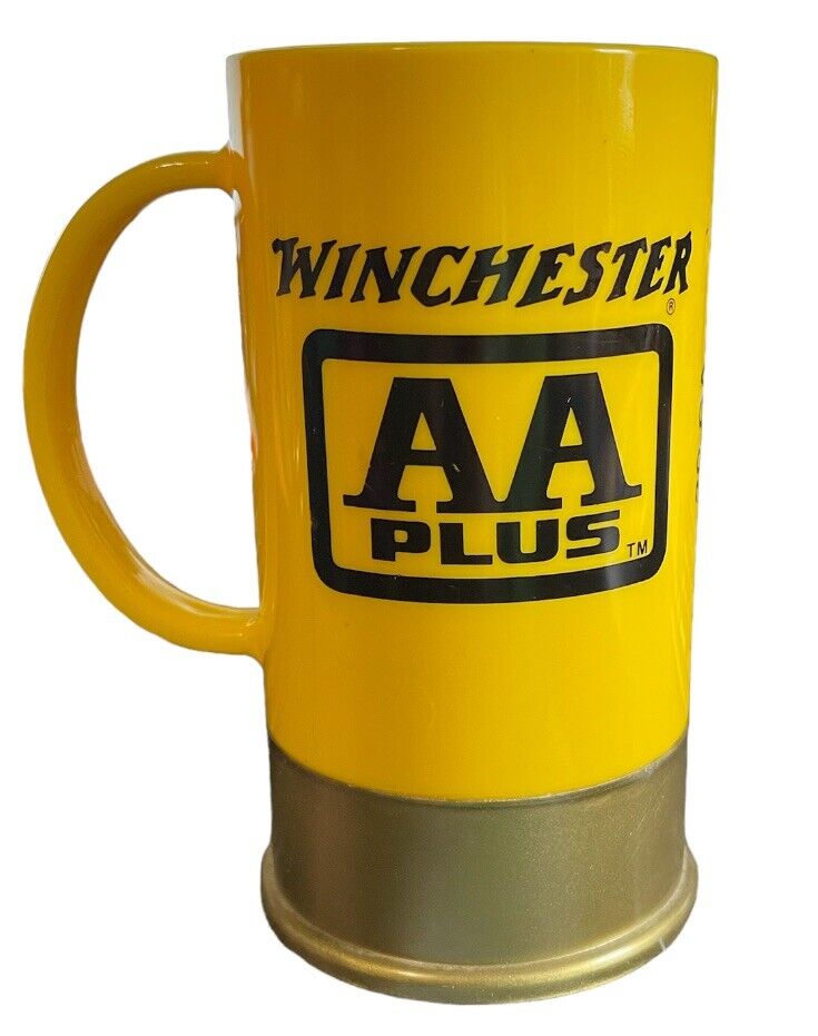 Big Shot Yellow Winchester AA Plus 20 GA Plastic Mug Cup John Hall