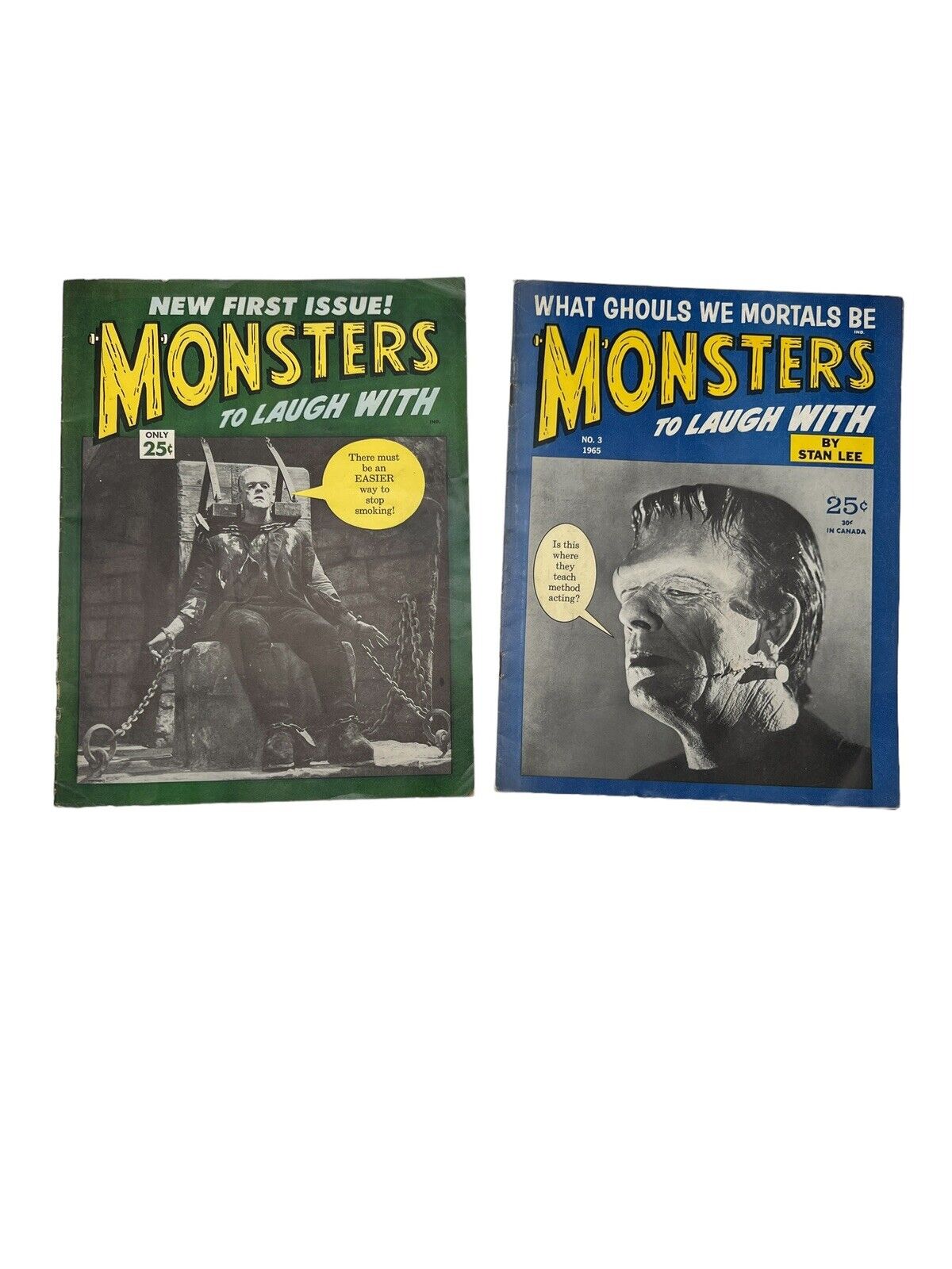 VTG Stan Lee Monsters To Laugh With Magazine First Issue (1964) Issue 3 (1965)