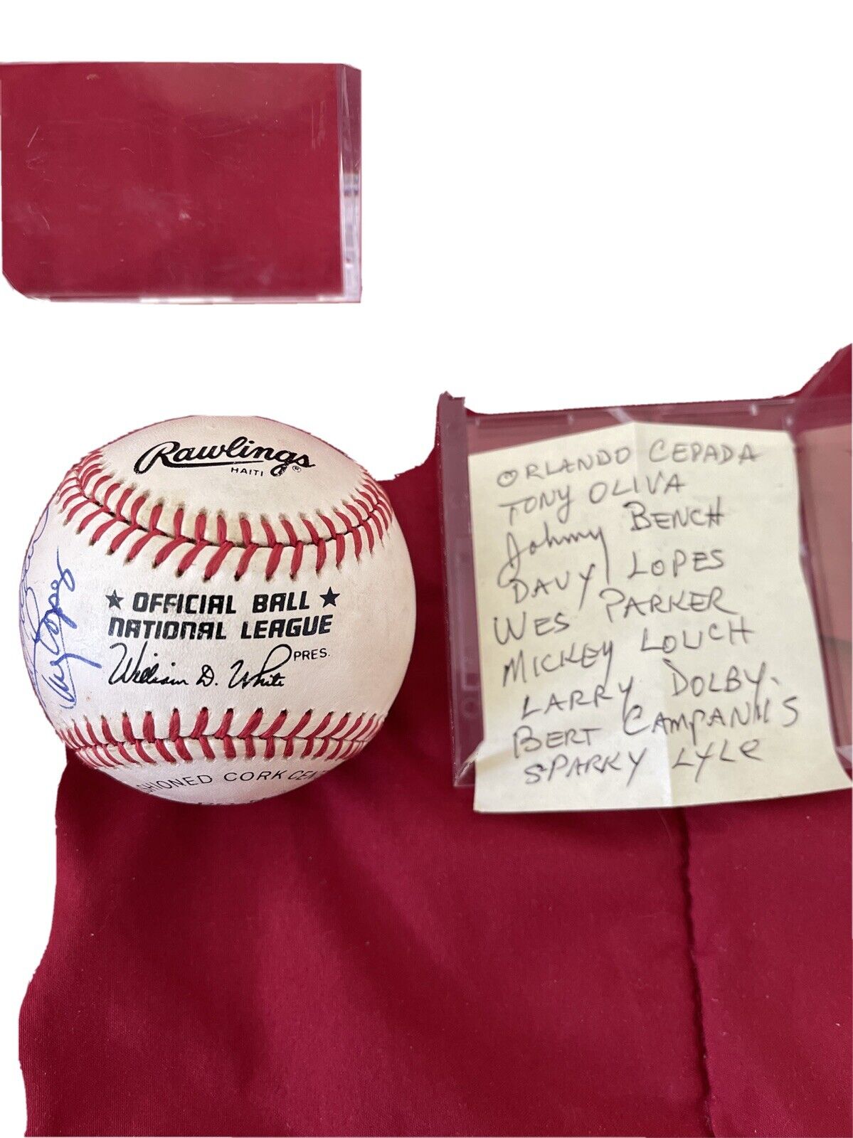 Multi autograph baseball Hall of Famer’s dodgers