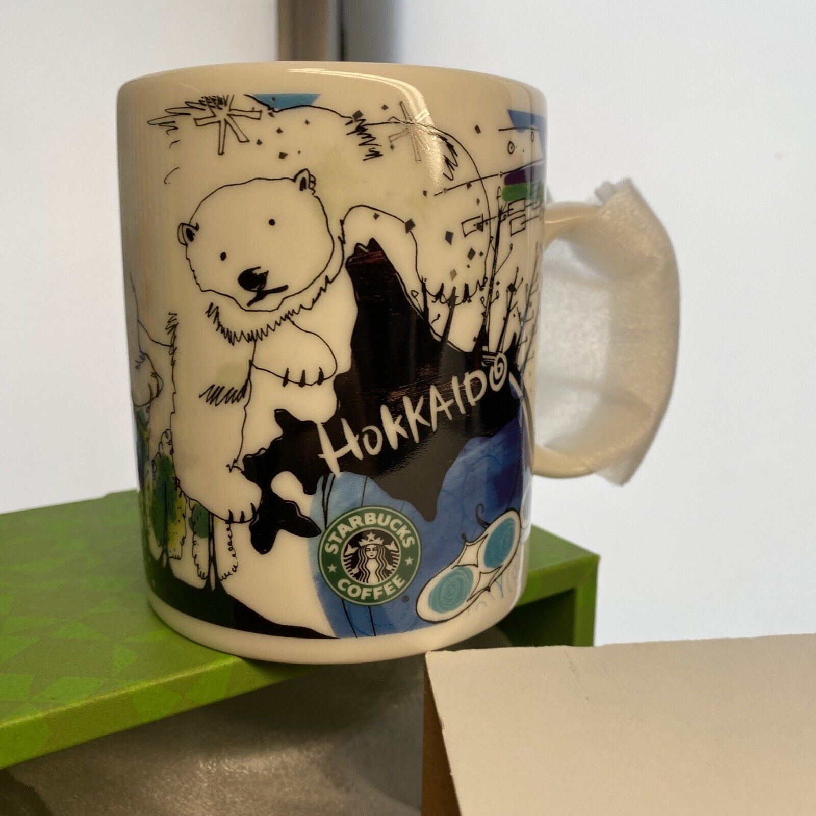 Starbucks Hokkaido Japan Collection Coffee Mug Ceramic Cup Polar Bear Series NIB