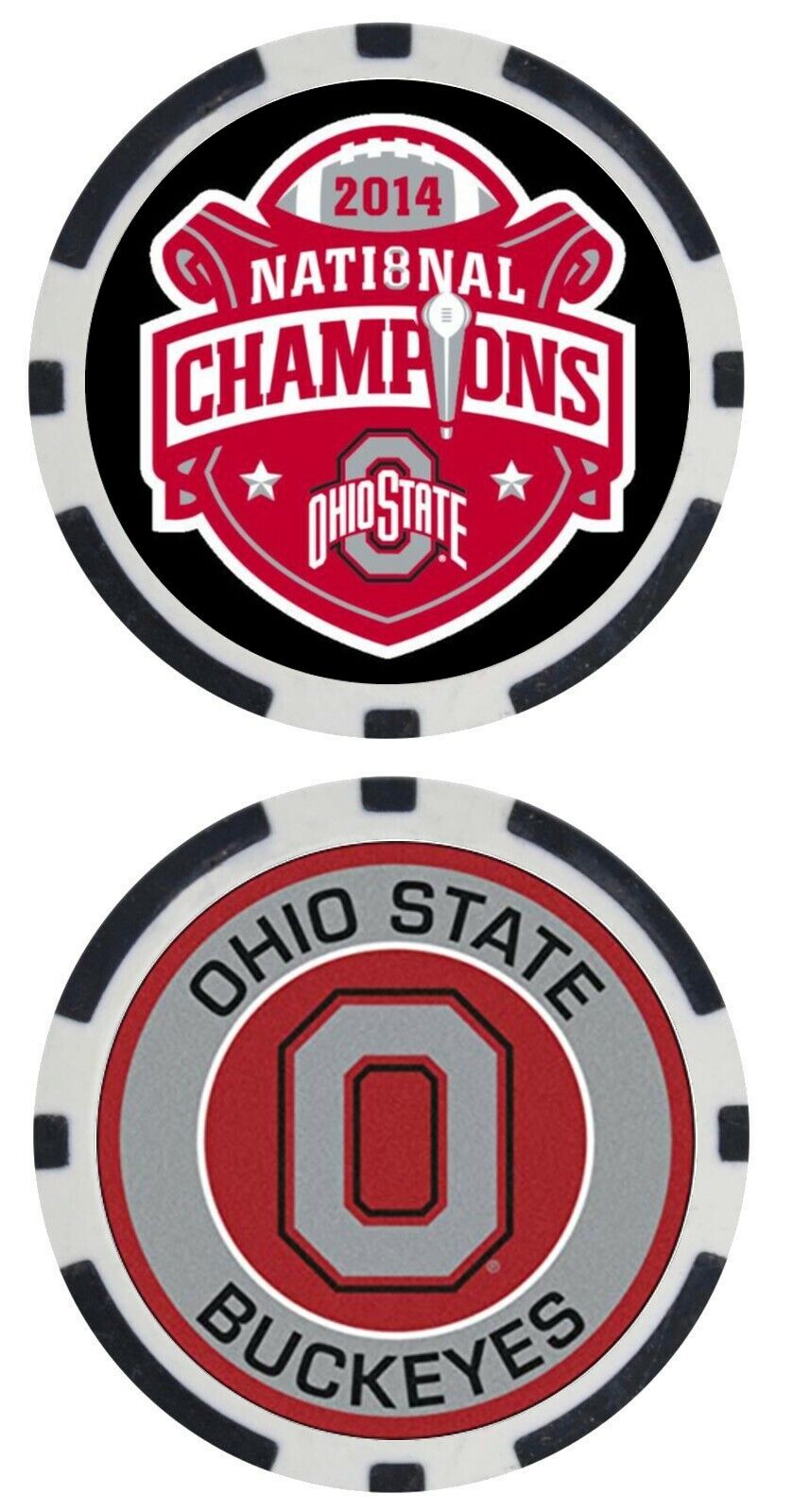 2014 NATIONAL CHAMPIONSHIP - OHIO STATE BUCKEYES - COLLECTORS ITEM - POKER CHIP