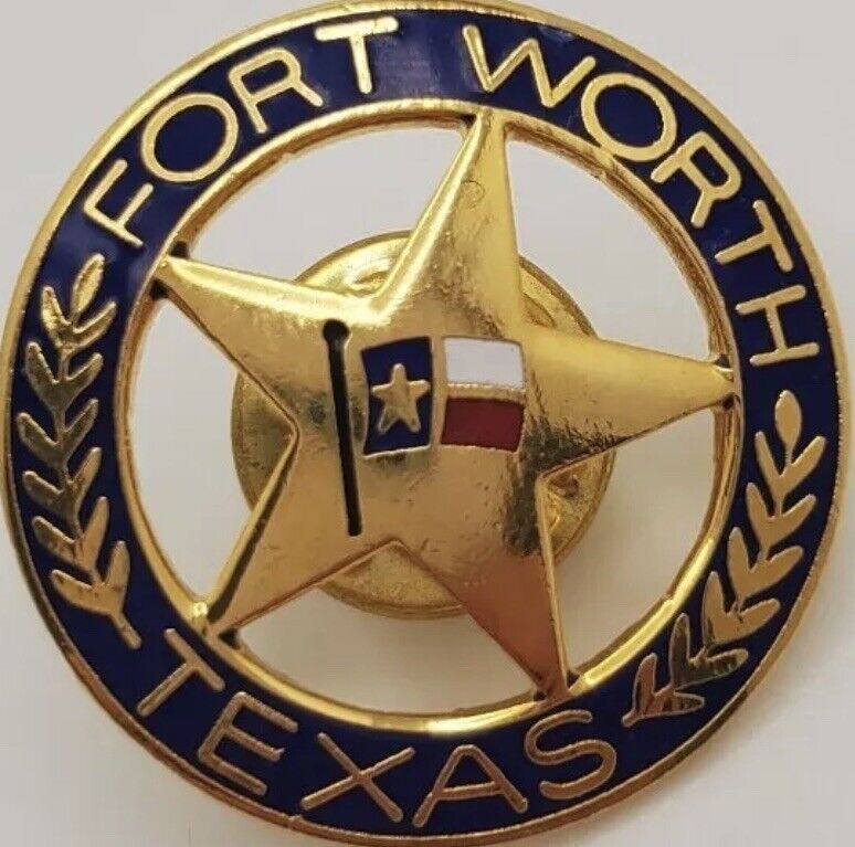 Fort Worth Texas Souvenir Mini Sheriff Badge Lapel Pin