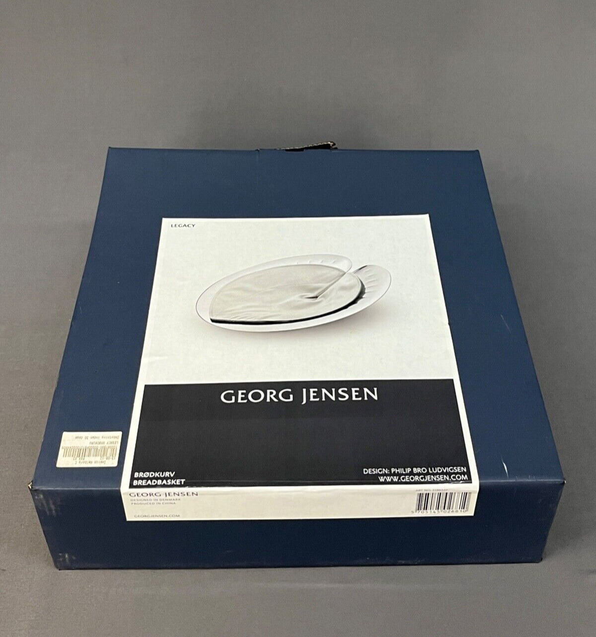 New in Box Georg Jensen Legacy Large Stainless Mirror Bowl ; 12 1/2\