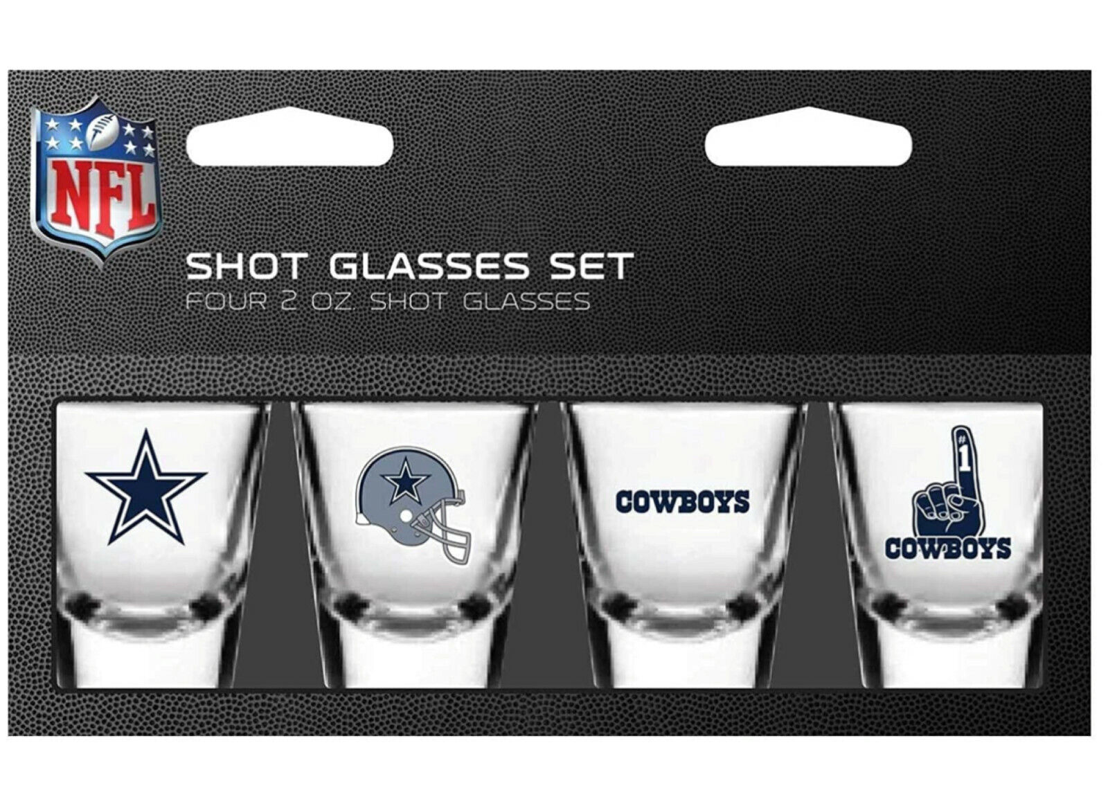 NFL Dallas Cowboys 2oz Shot Glasses Set 4 Pack