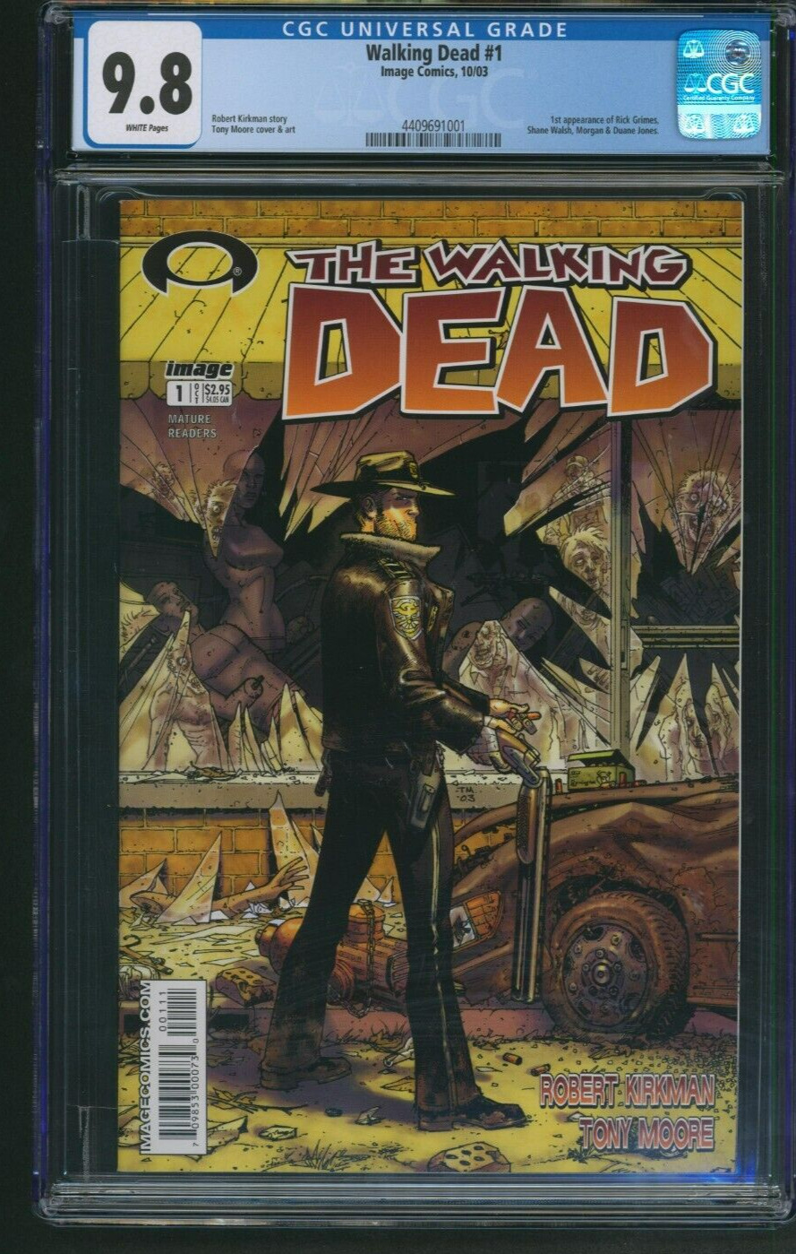 Walking Dead #1 CGC 9.8 White Pages Image Comics 2003 1st Print