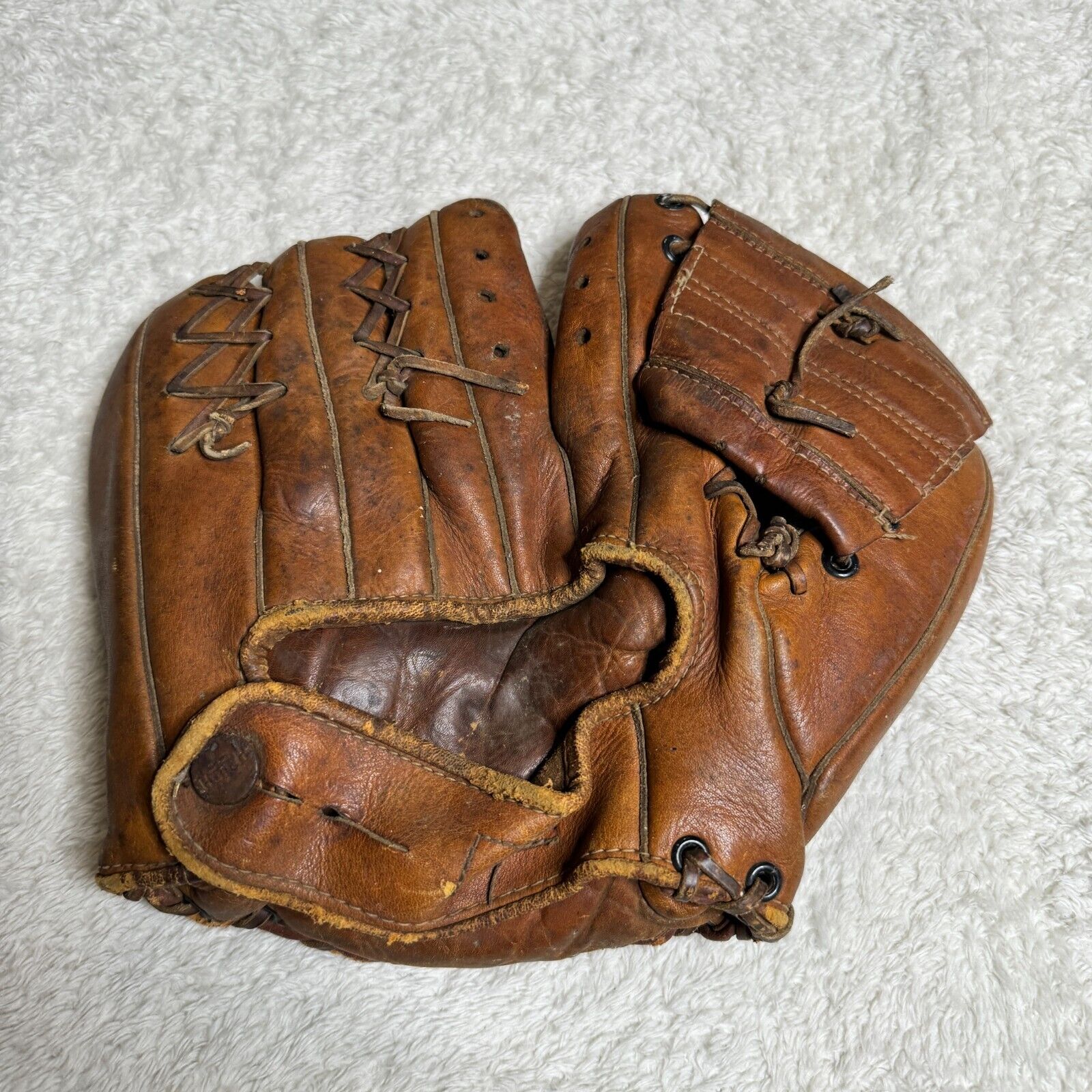 Rare Vintage Hutch Leather Baseball Glove Tom Puehl Model 56 RHT