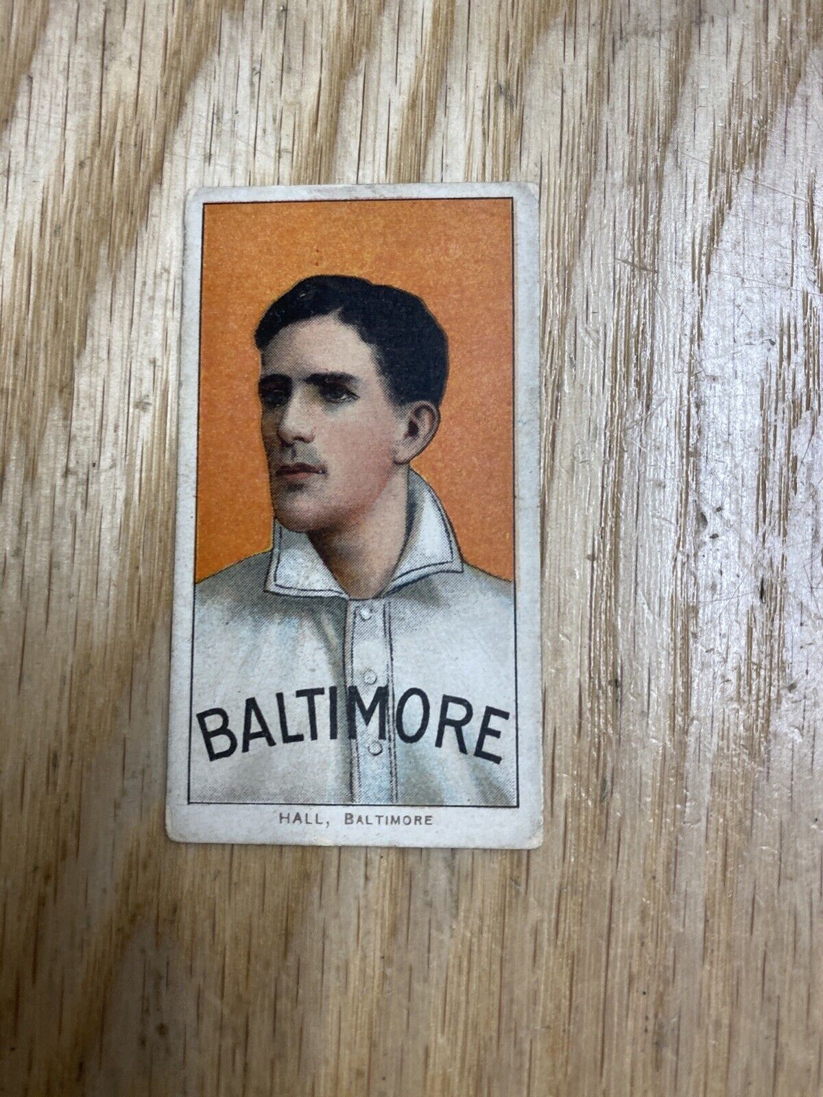 1909-11 T206 Piedmont Cigarettes Hall Baltimore Card