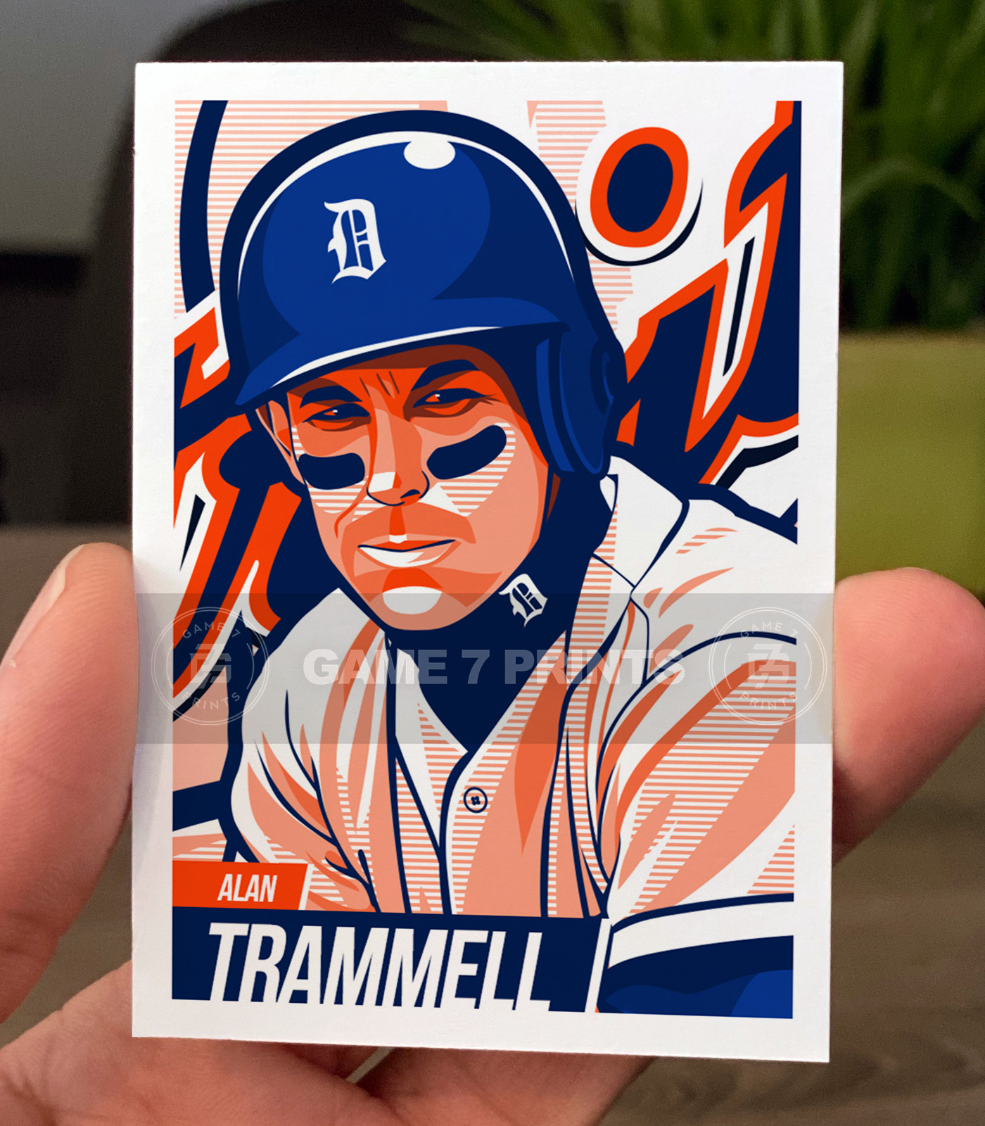 Alan Trammell Detroit Tigers Custom Baseball Card Series 1, Card #146
