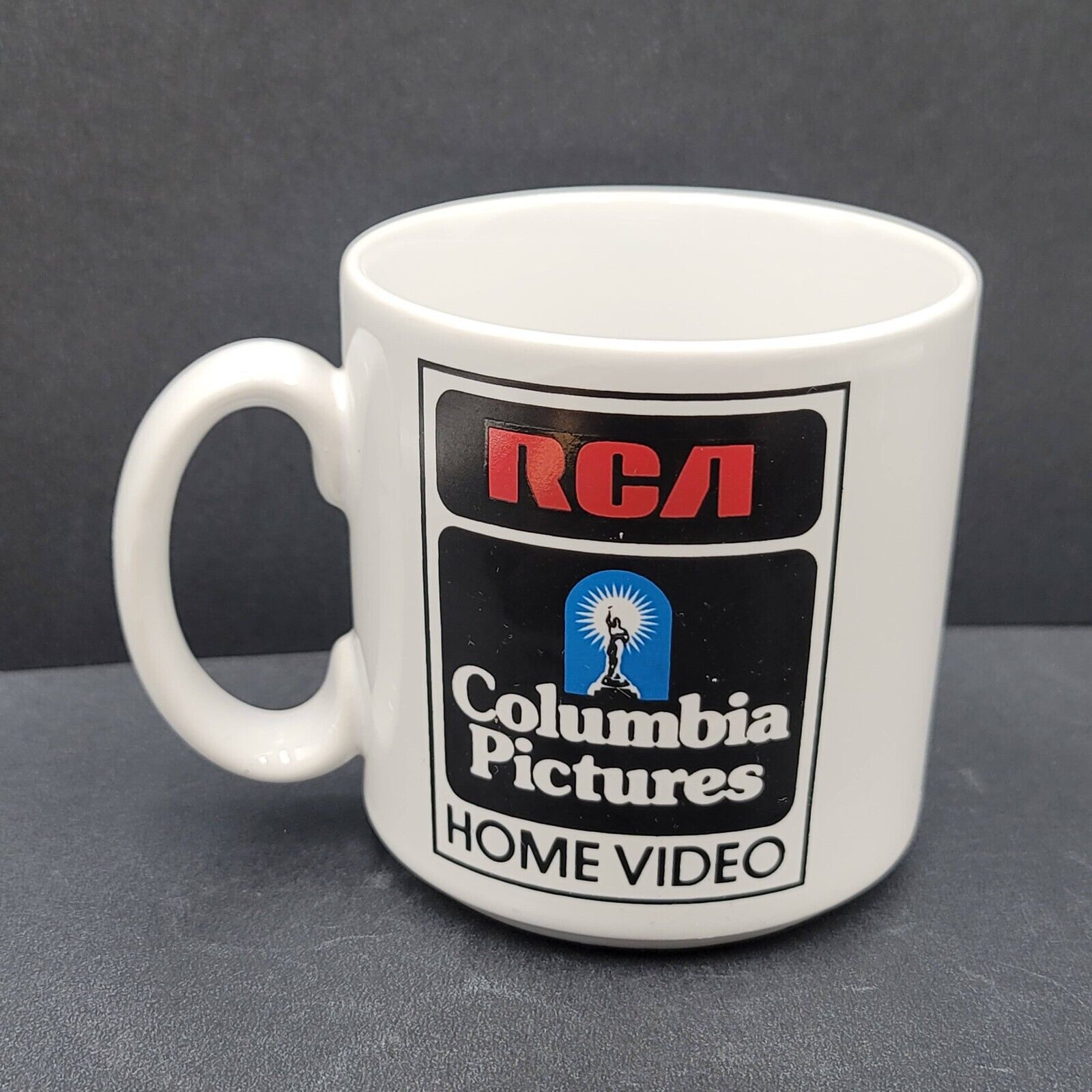 RARE Vintage RCA Columbia Pictures Home Video Coffee Mug Cup