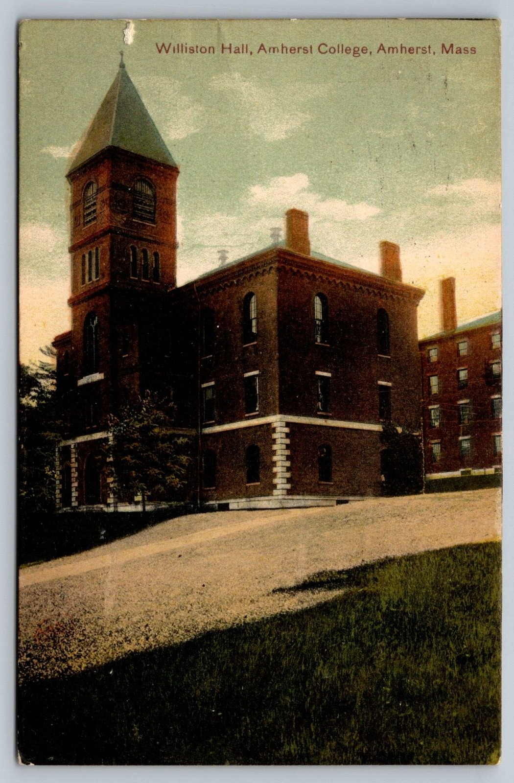 c1910 Williston Hall Amherst College Amherst Massachusetts MA Unposted Postcard