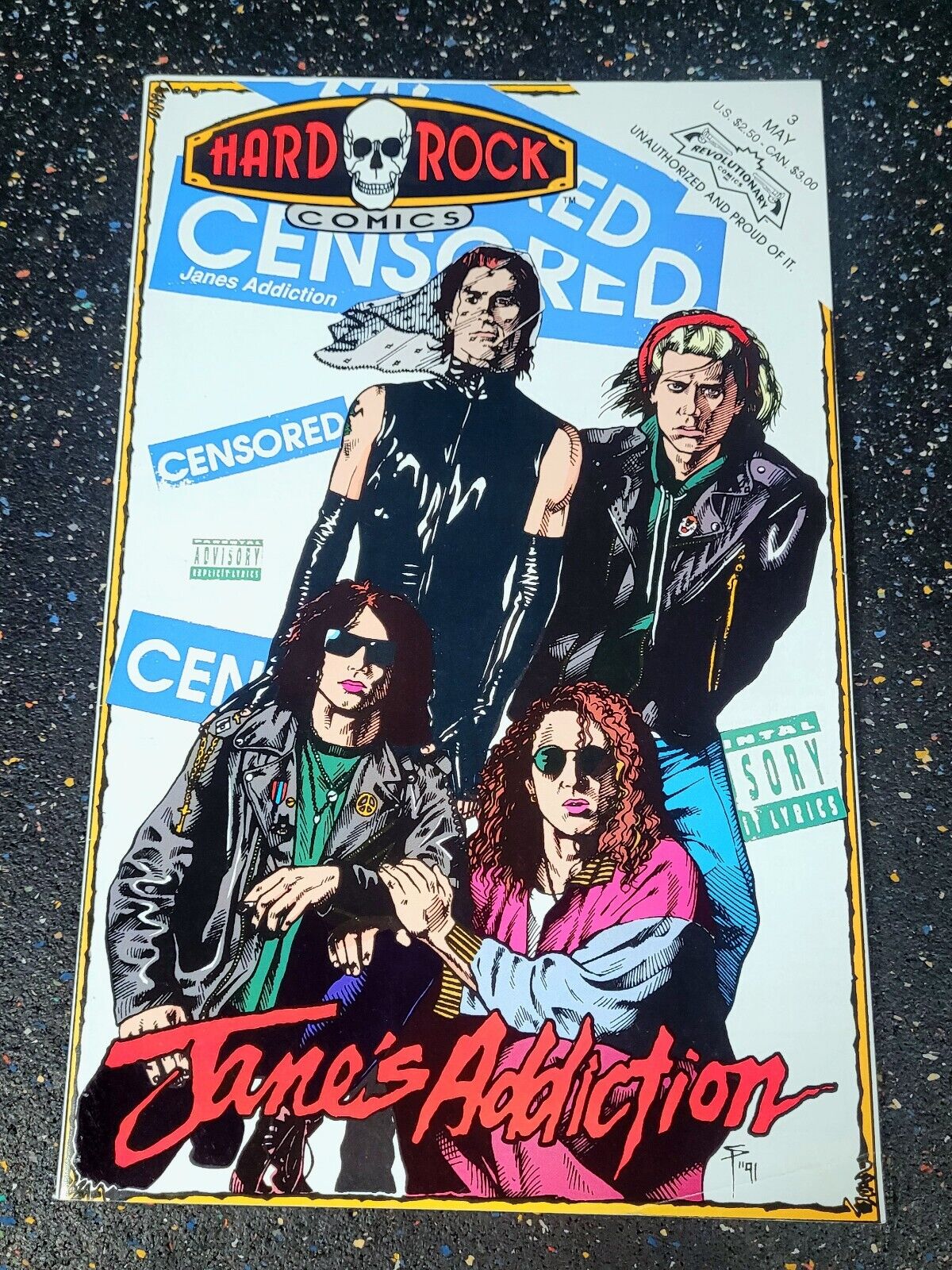 Hard Rock Comics #3 James Addiction (May 1992, Revolutionary Comics) 
