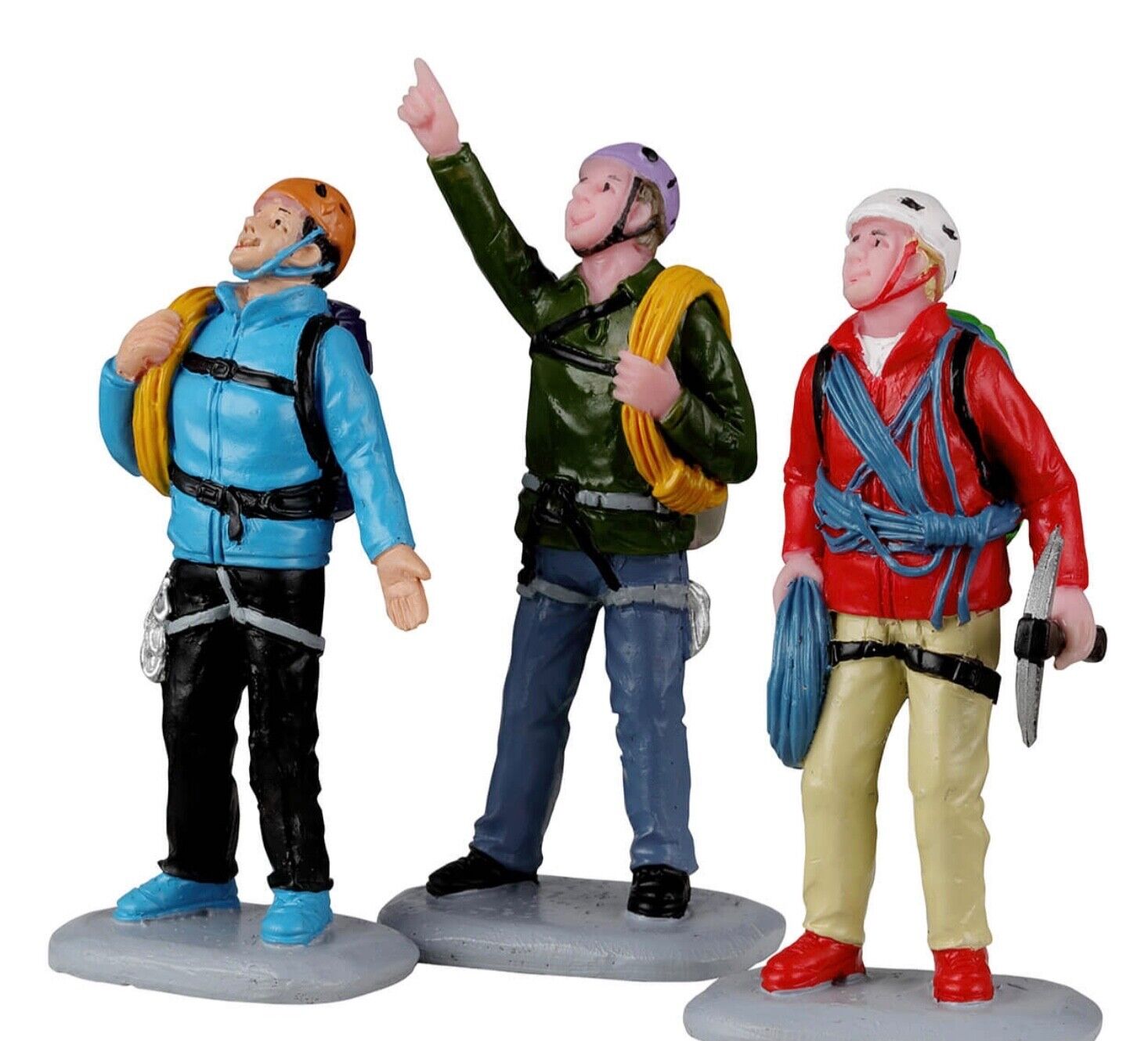 Lemax Vail Village Vertical Mountain Climbers #22136 Set Of 3 Figurines New