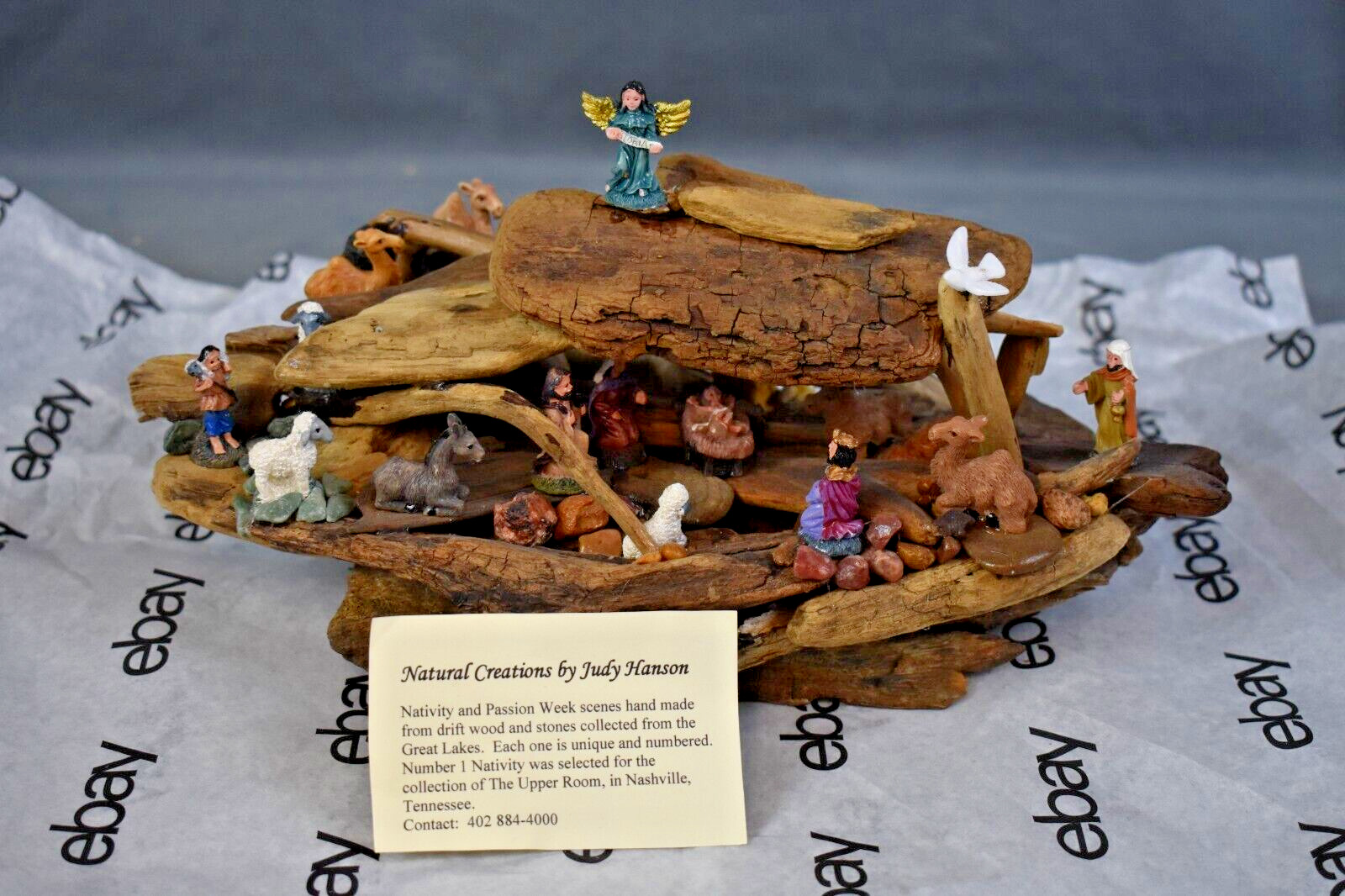 Natural Creations by Judy Hanson, Nativity & Passon Week Scenes, Made in Tenness