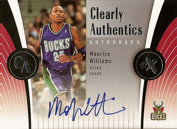  2006-07 Maurice Williams E-X Clearly Authentics Autographs ALL-STAR CAR