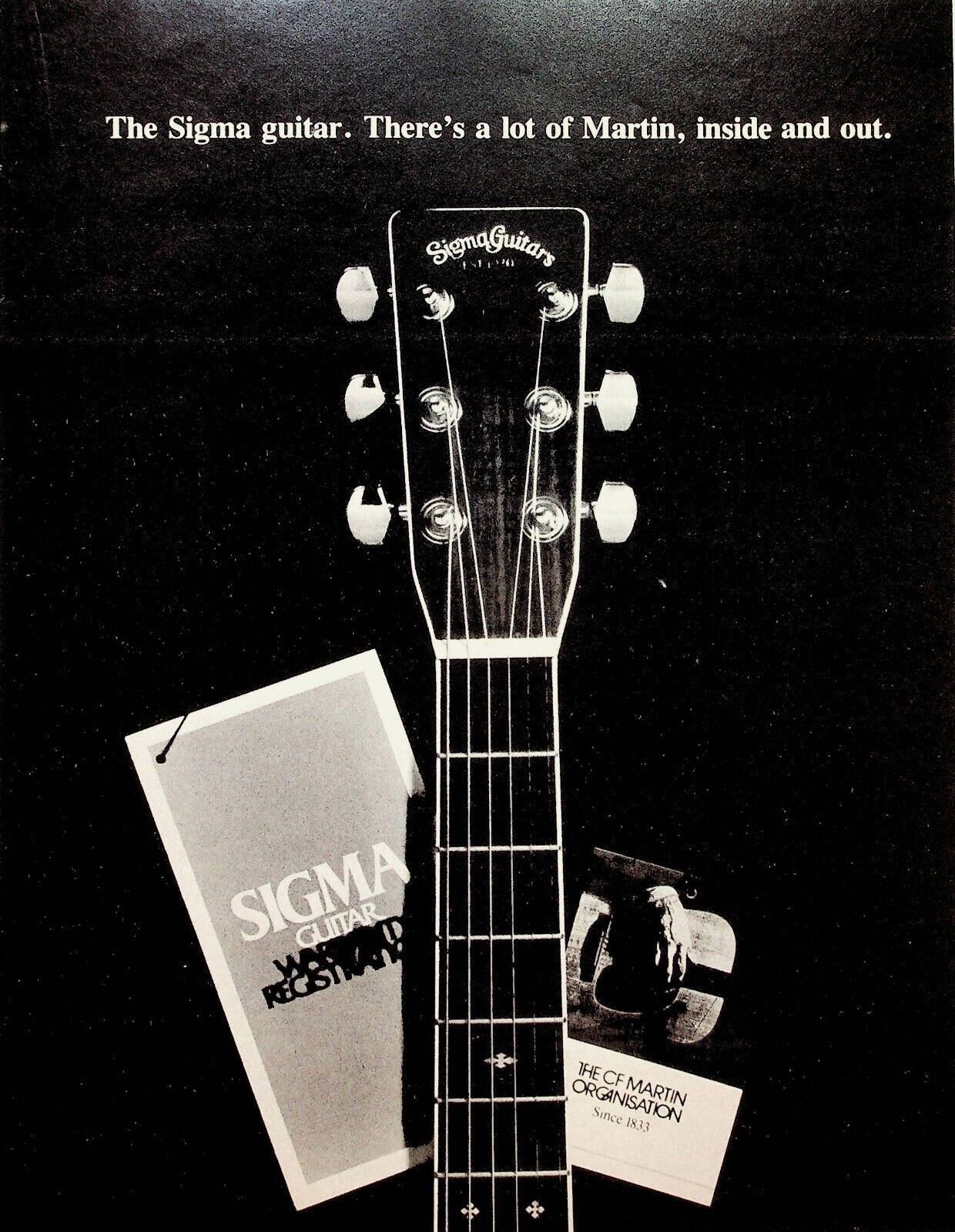 1978 CF Martin Sigma Guitar - Vintage Print Advertisement