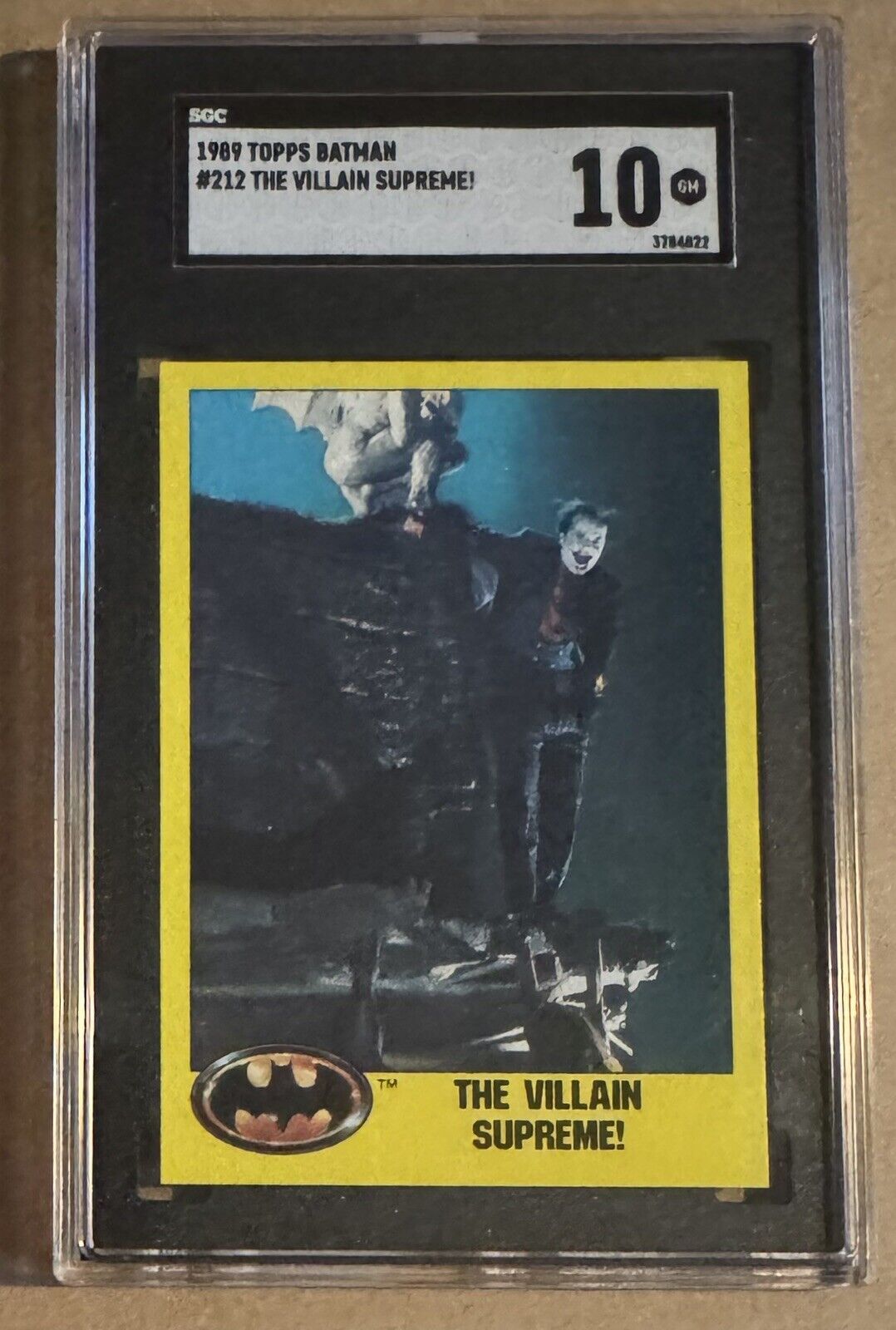 1989 Topps Batman #212 The Villain Supreme SGC 10 Joker Jack Nicholson