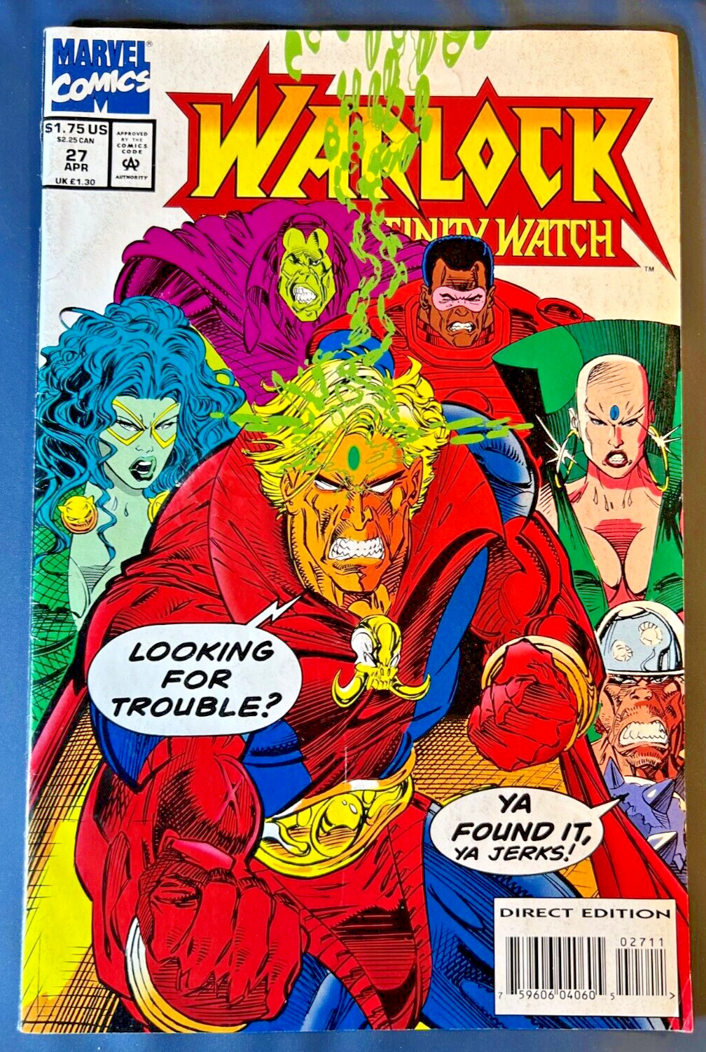 WARLOCK INFINITY WATCH #27 April 1994  Avengers vs Infinity Watch Marvel Comics