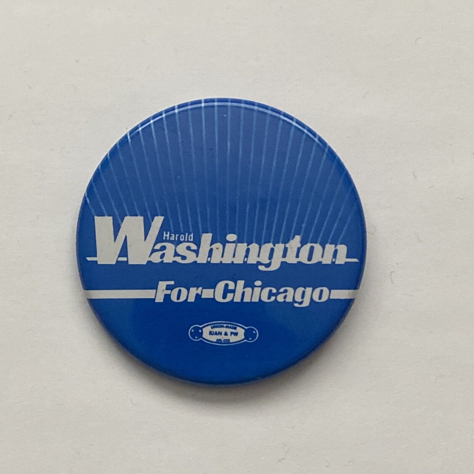 Vintage 1983 Harold Washington for Chicago Mayor 2.25\