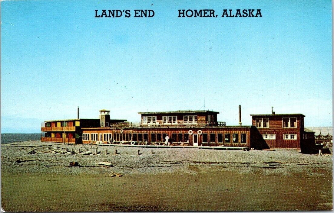 Homer Alaska Lands End Fishing Resort Kenai Peninsula Alaska postcard P25