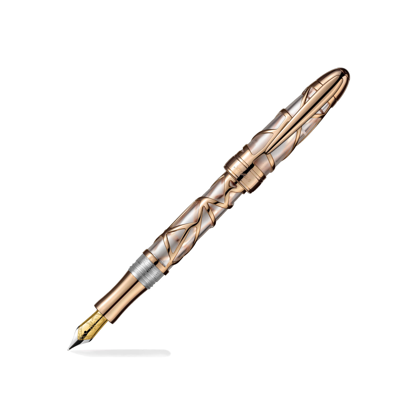 Laban 300 Series Fountain Pen - Rose Gold - Medium Point NEW in Box RN-F300PG-M