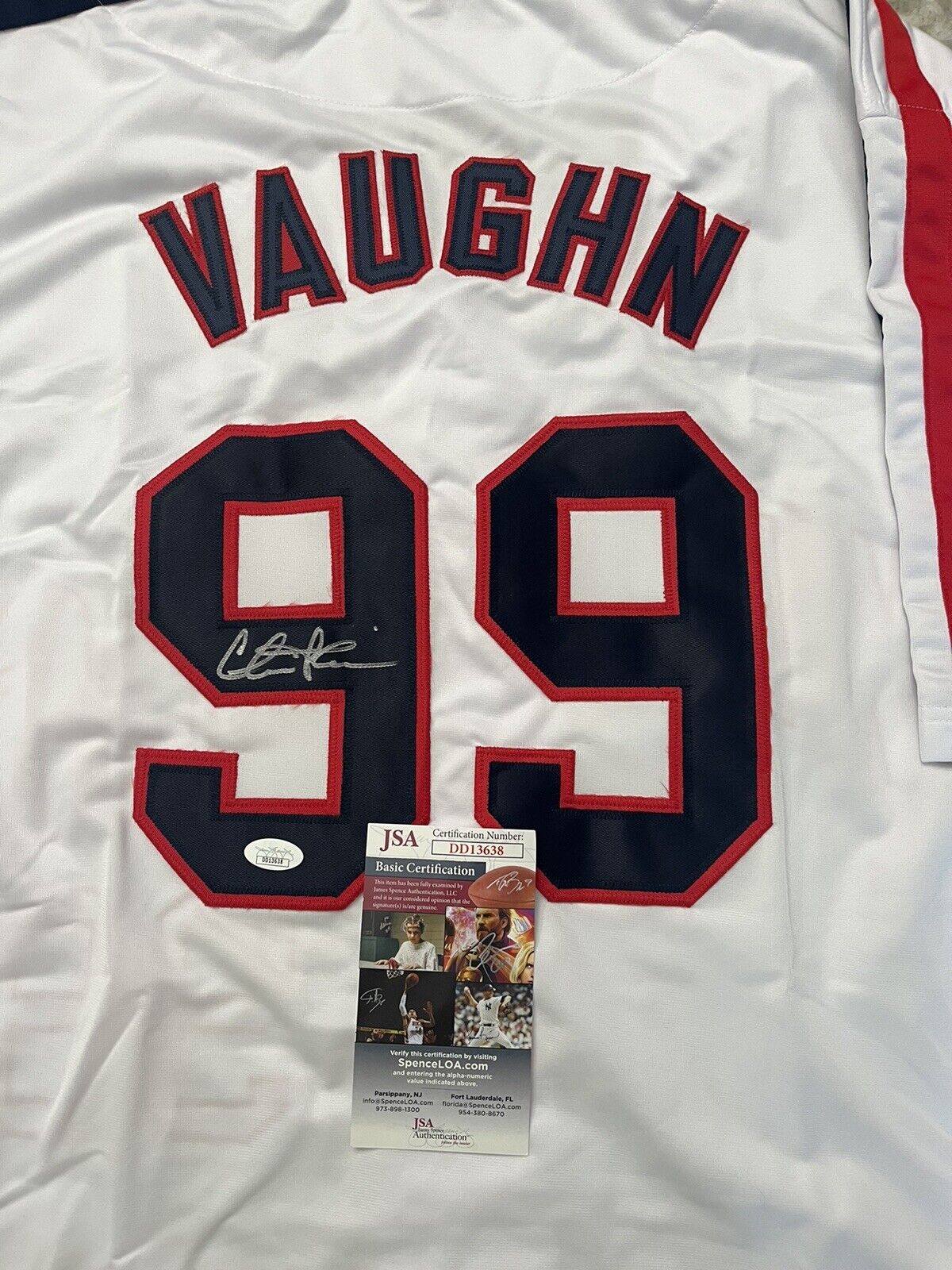 Charlie Sheen Autographed Signed Jersey Wild thing Auto Ricky Vaughn JSA COA