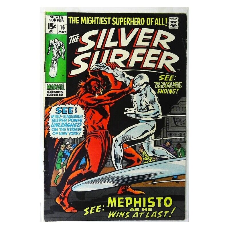 Silver Surfer (1968 series) #16 in Fine minus condition. Marvel comics [h/