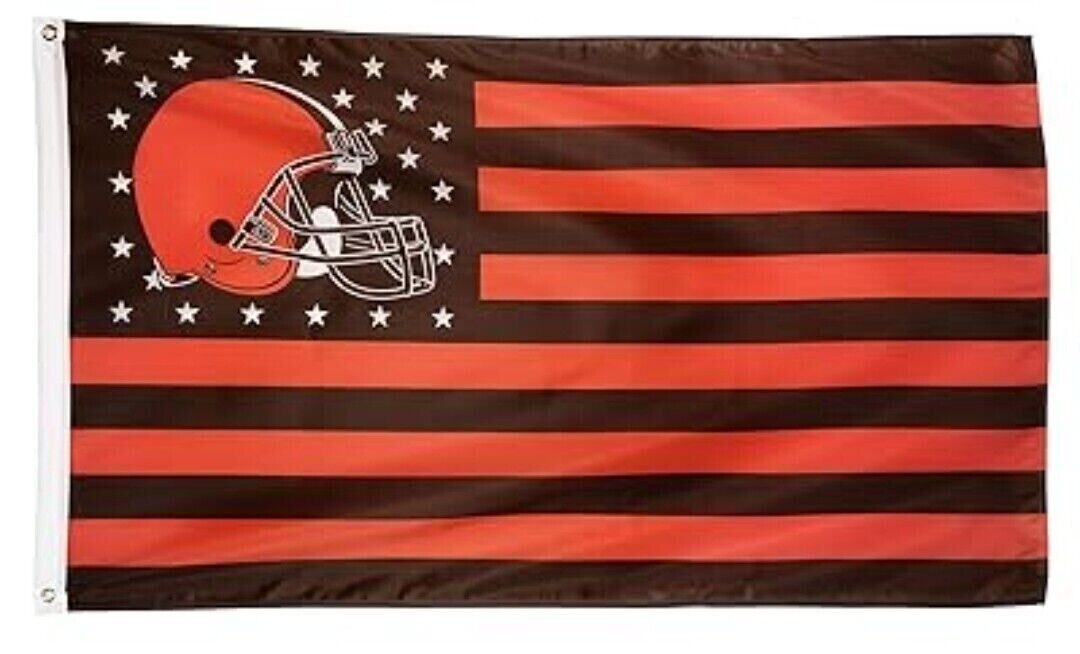 Cleveland Browns American FLAG 3X5 Banner American Football NFL Double Sided