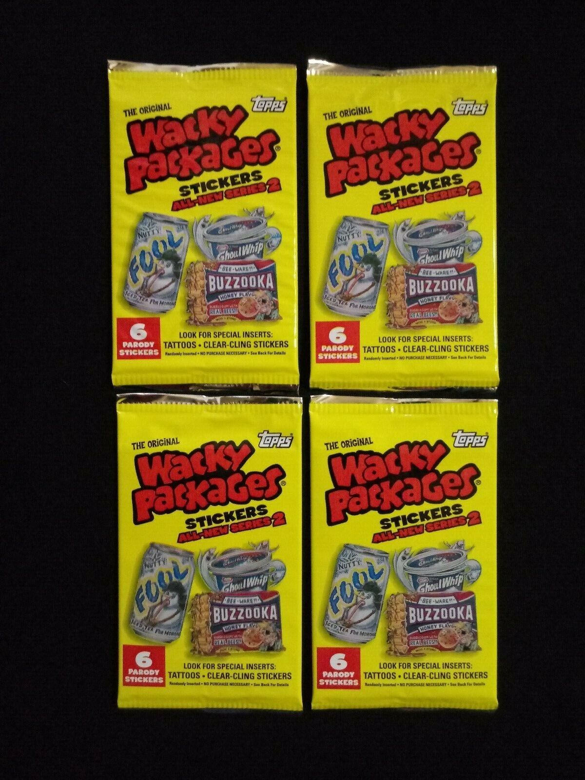 2005 Topps Wacky Packages Series 2 ANS 4 Pack Lot