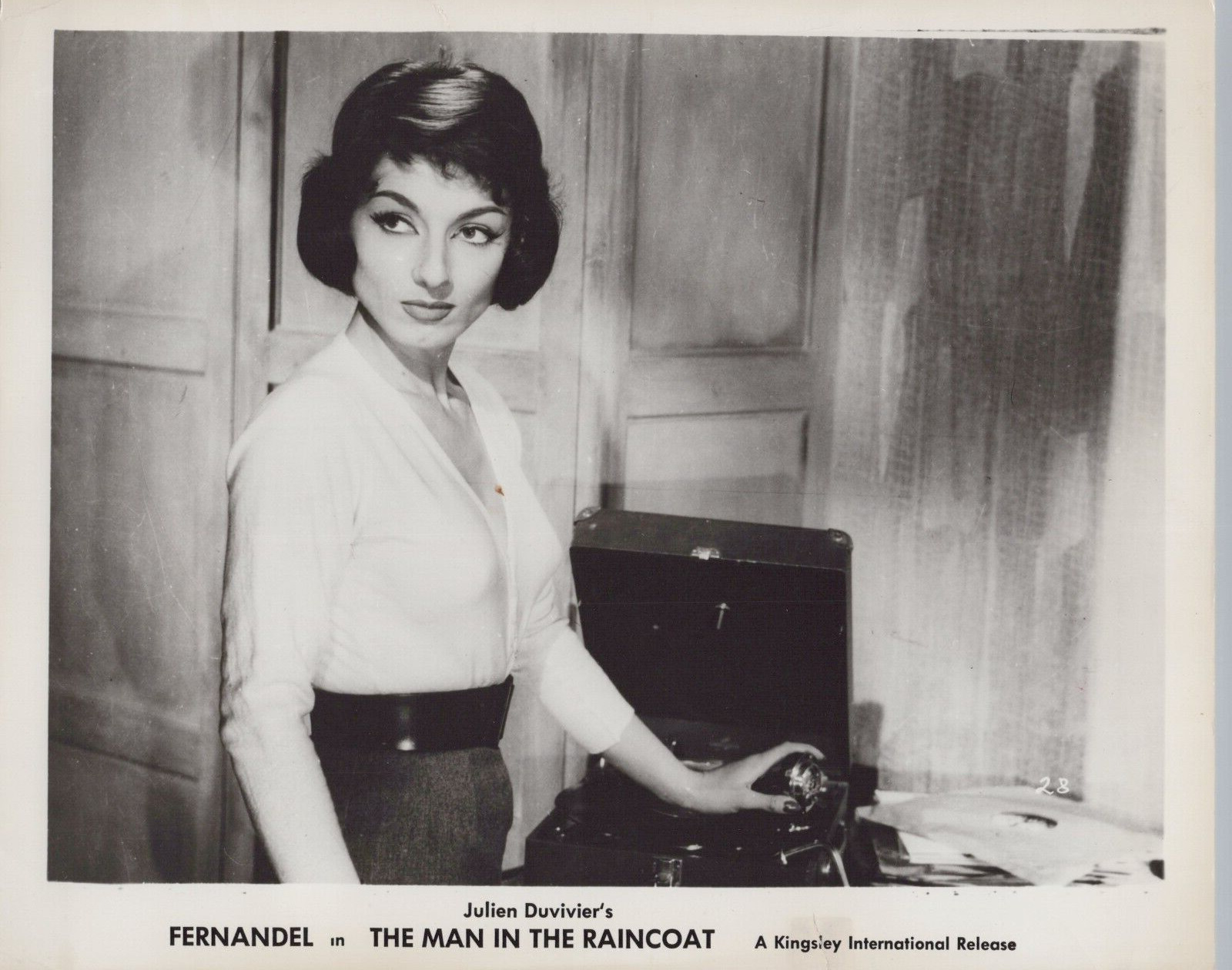 Judith Magre in The Man in the Raincoat (1957) 🎬⭐ Original Vintage Photo K 190