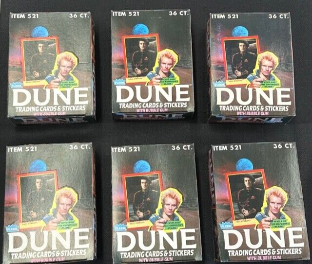 ONE (1) 1984 Fleer Dune Trading Cards Wax Box w/ Stickers 36 Packs Sealed New