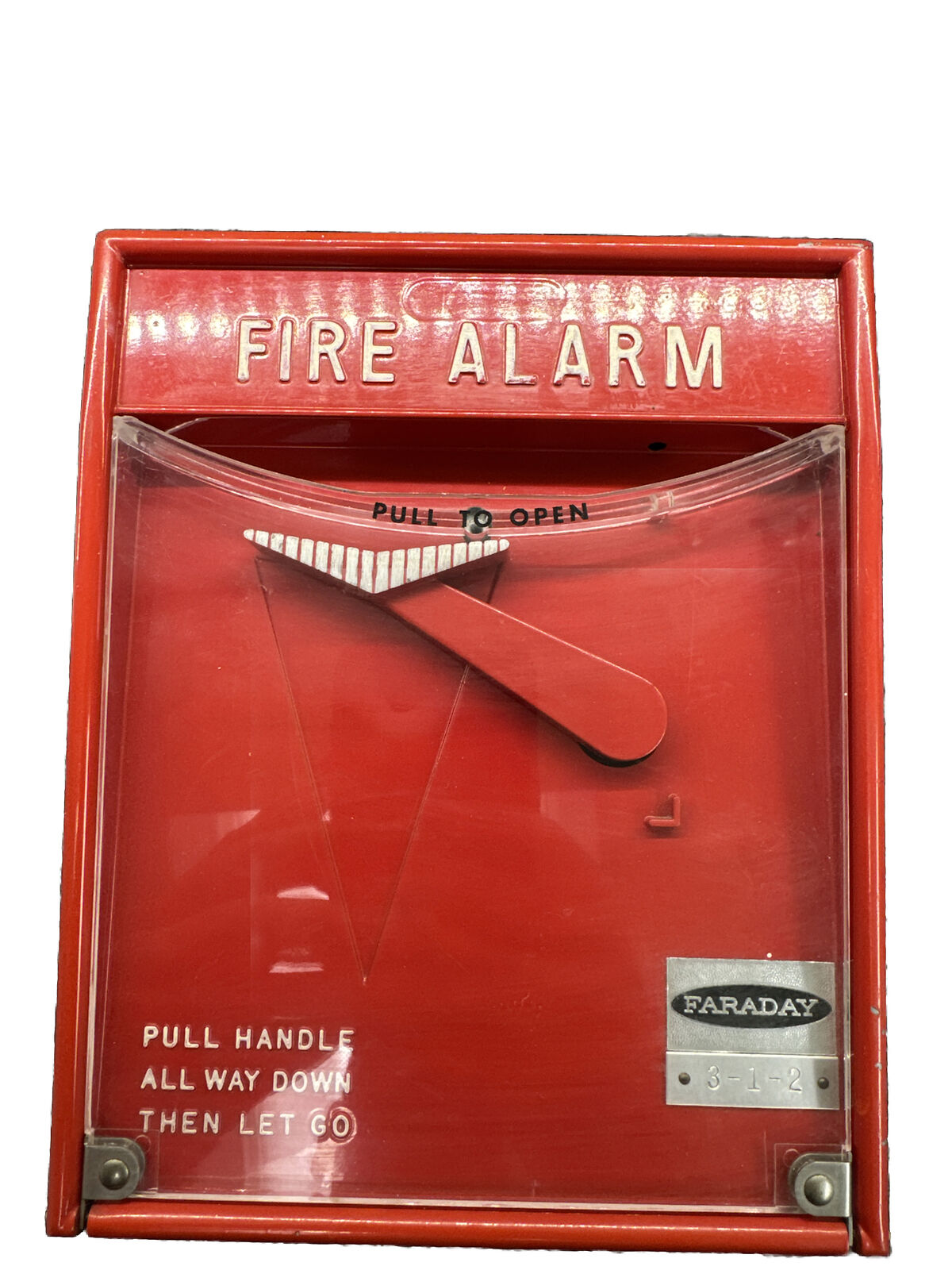 Vintage RARE  Faraday Coded Fire Alarm Pull Station 140070 10501-1301 3-1-2