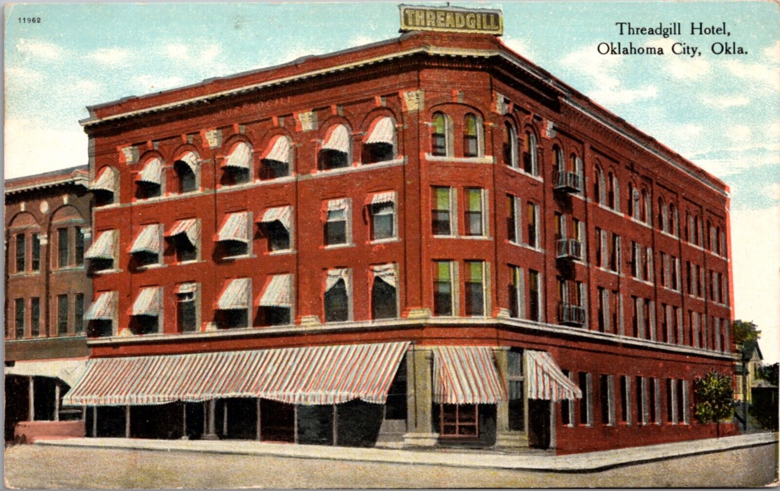 Postcard Threadgill Hotel in Oklahoma City, Oklahoma