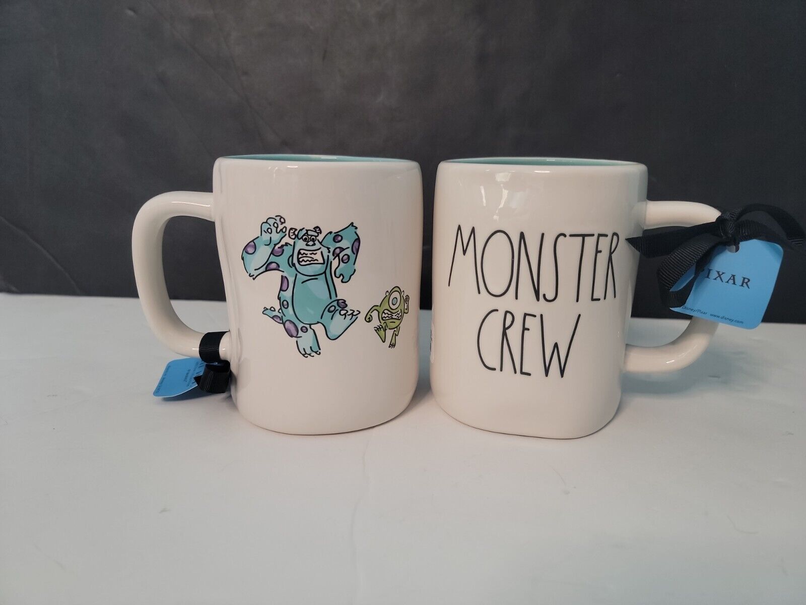 Disney Rae Dunn Pixar Monsters Inc Coffee For 1 Mug  SULLY MIKE WAZOWSKI 