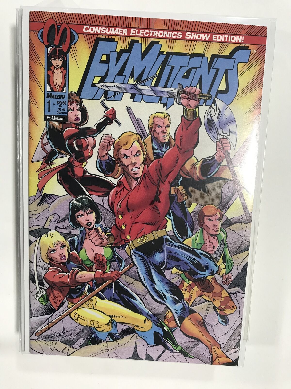 Ex-Mutants #1 Consumer Electronics Cover (1992) Ex-Mutants VF3B215 VERY FINE ...