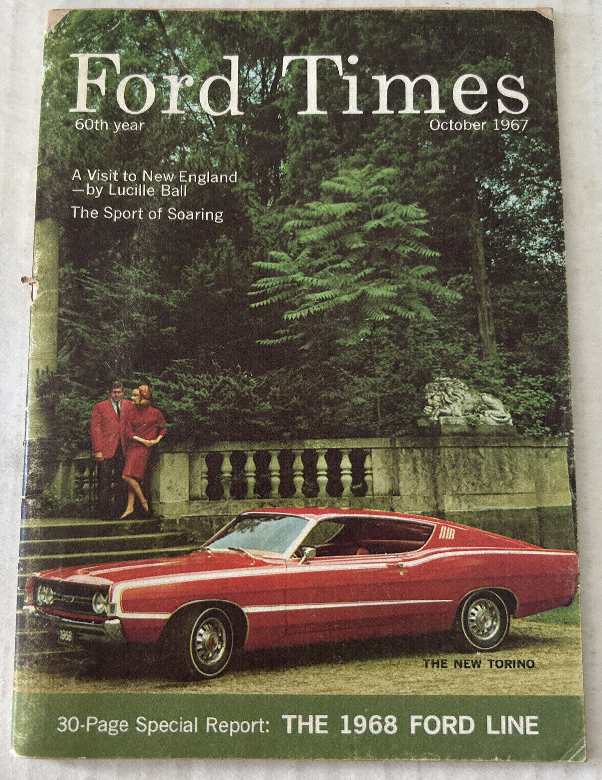 Ford Times October 1967 Special Report: The 1968 Ford Line Vtg Magazine Ads