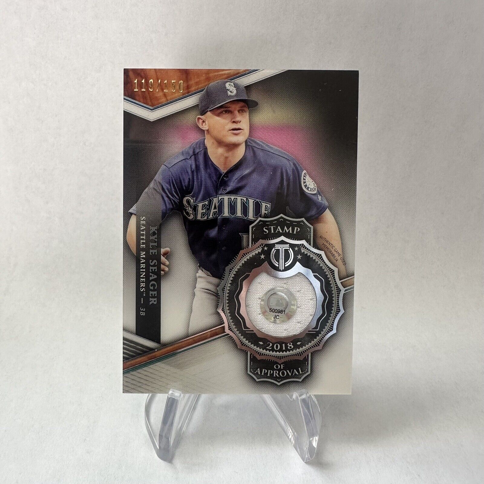 2018 Topps Tribute Stamp of Approval Relics /150 Kyle Seager #SOA-KS