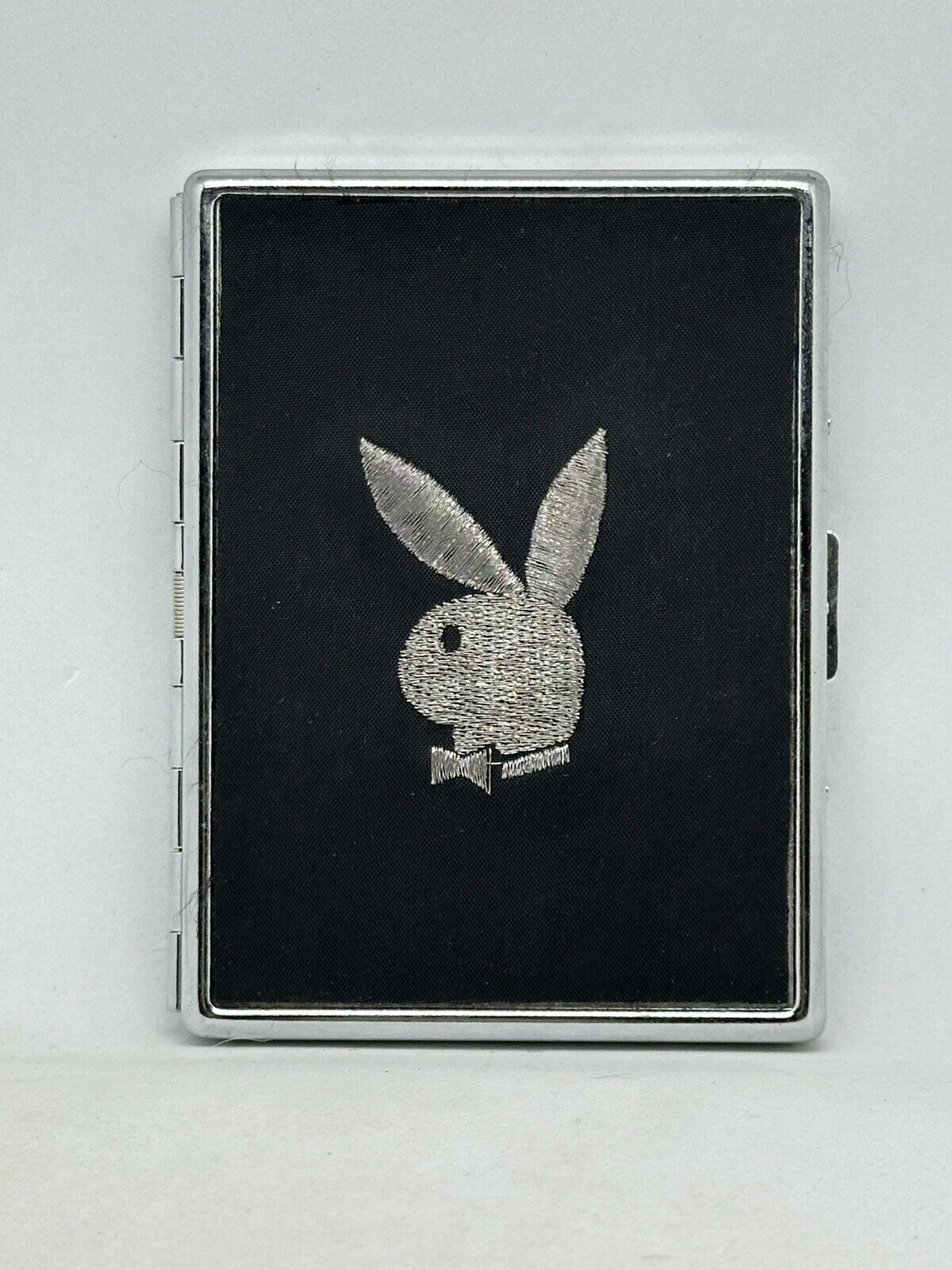 Early 2000 Playboy Embroidered Bunny Logo Cigarette Case / ID Card Holder ~ NEW