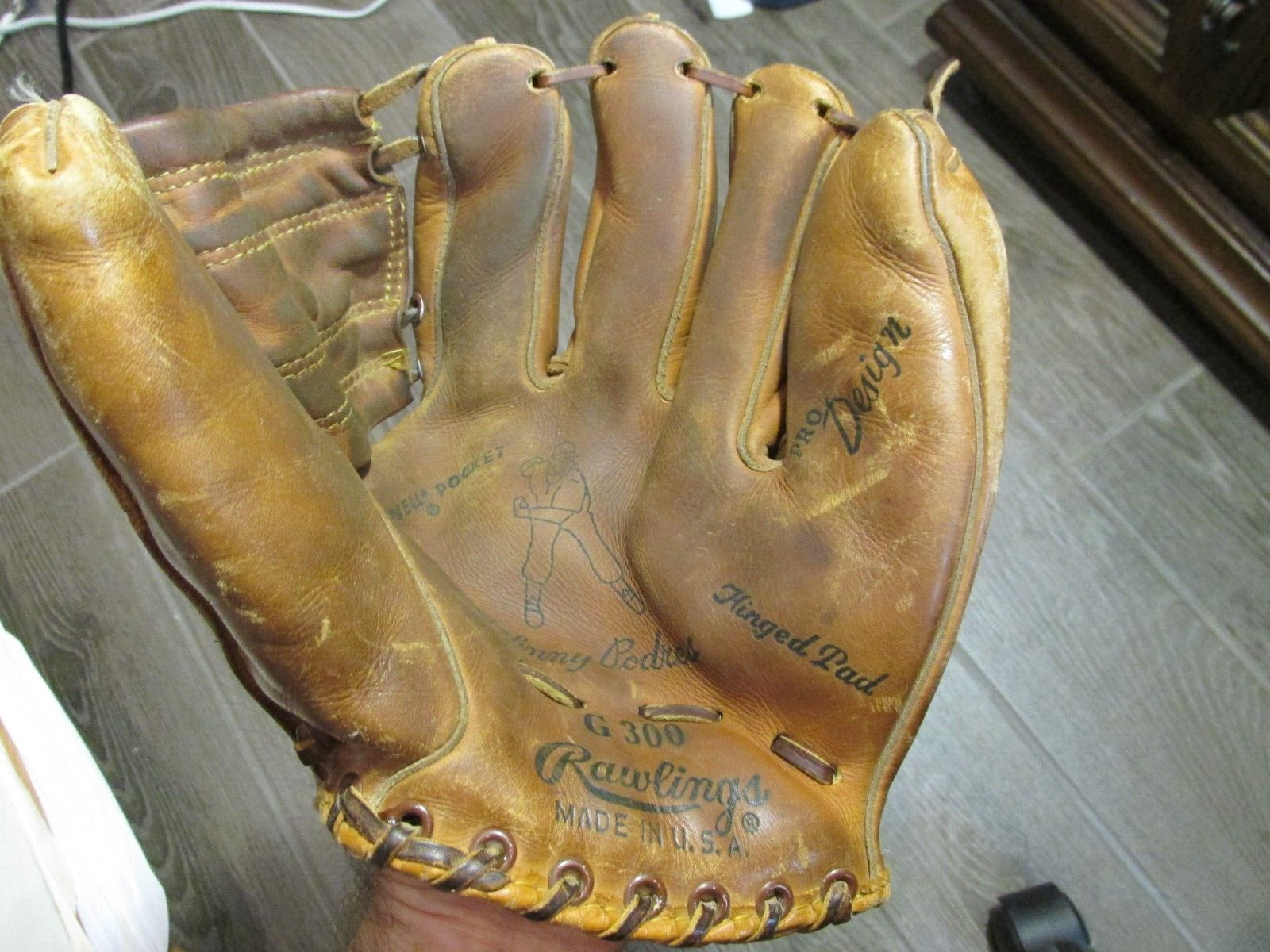 Vintage JOHNNY PODRES Rawlings baseball glove LOS ANGELES DODGERS