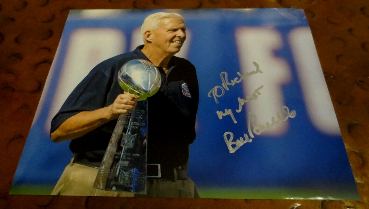 Bill Parcells coach New York Giants signed autographed photo \