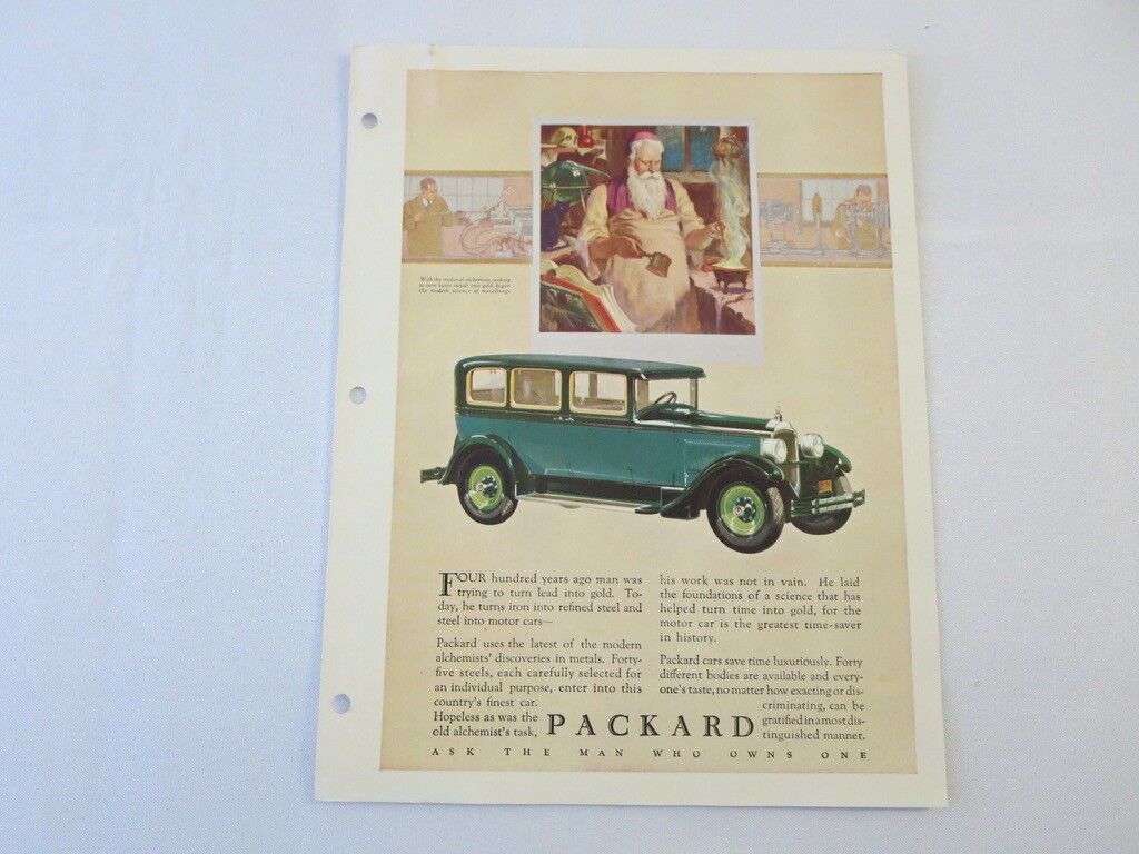 1927 1928 ? Packard Sedan Original Dealer Only Ad Proof - Vintage Advertising