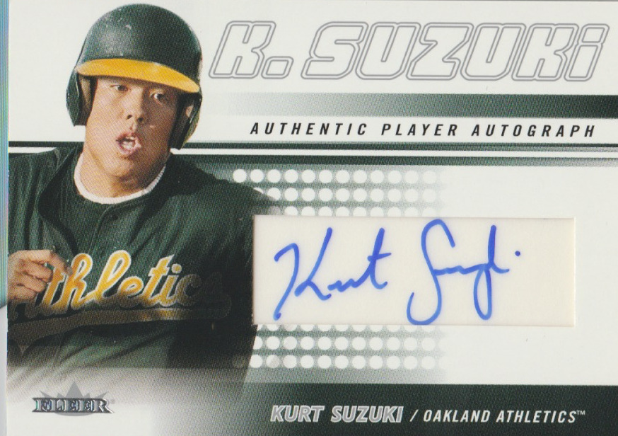 Kurt Suzuki 2005 Fleer auto autograph card FA-KS /150