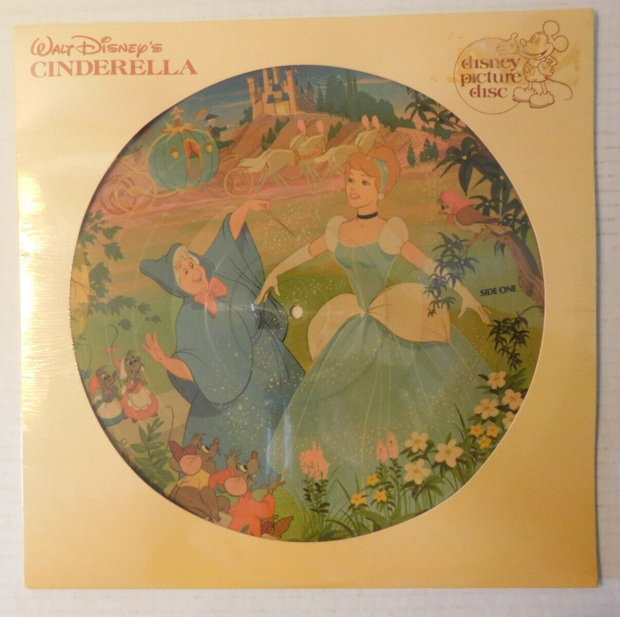 SEALED 1981 Disney picture disc LP \