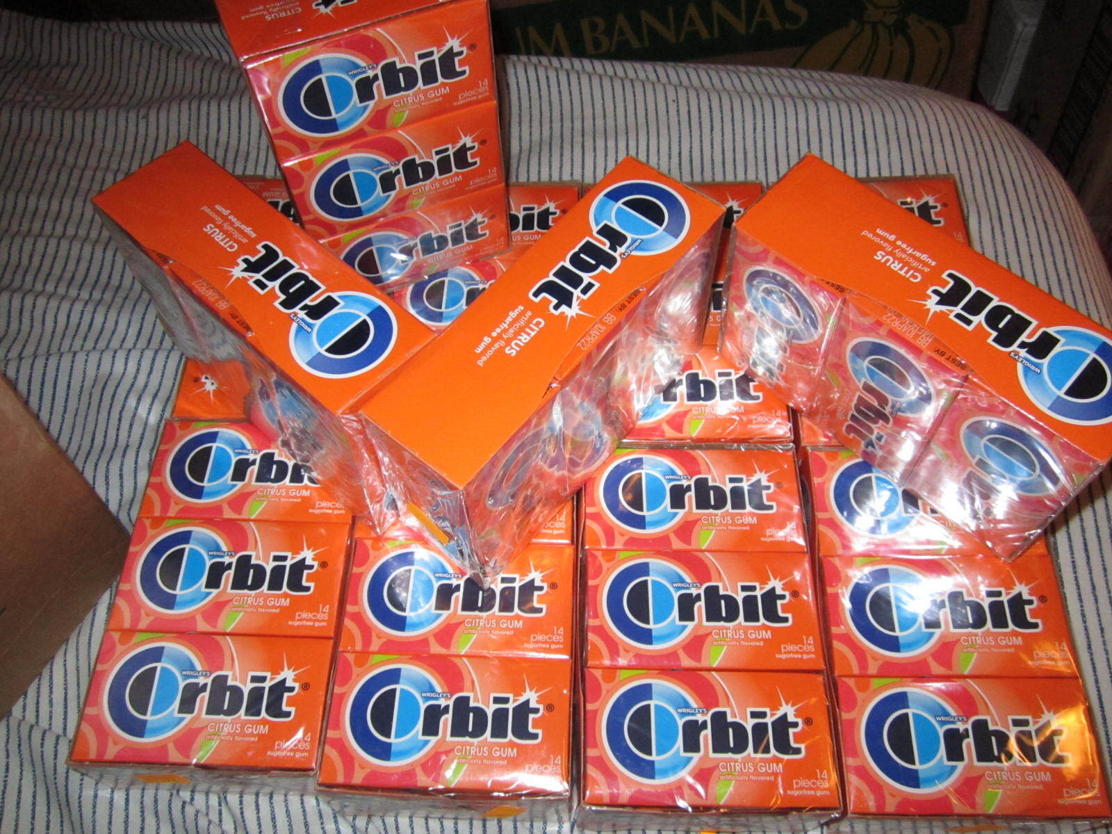 Orbit Citrus Gum ~ 12 sealed boxes of 12 ~ Discontinued BEST PRICE