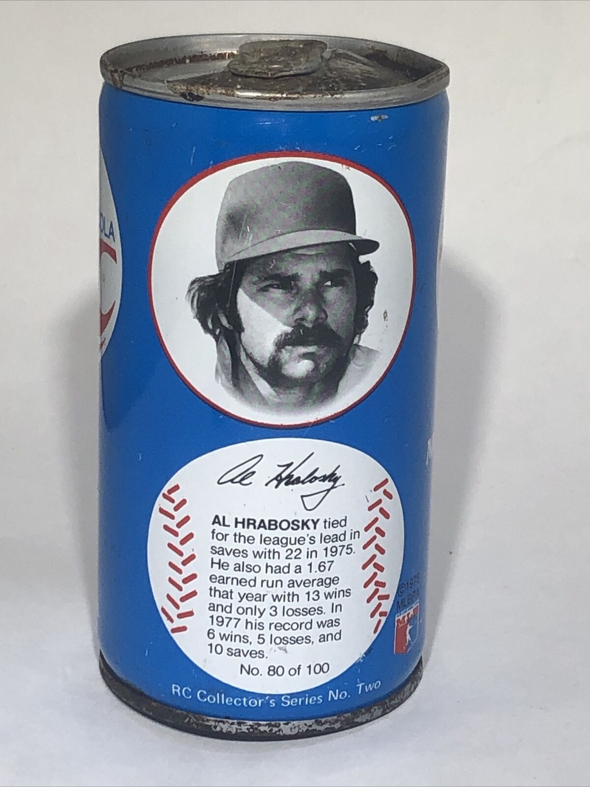 1978 Al Hrabosky Kansas City Royals RC Royal Crown Cola Can MLB All-Star