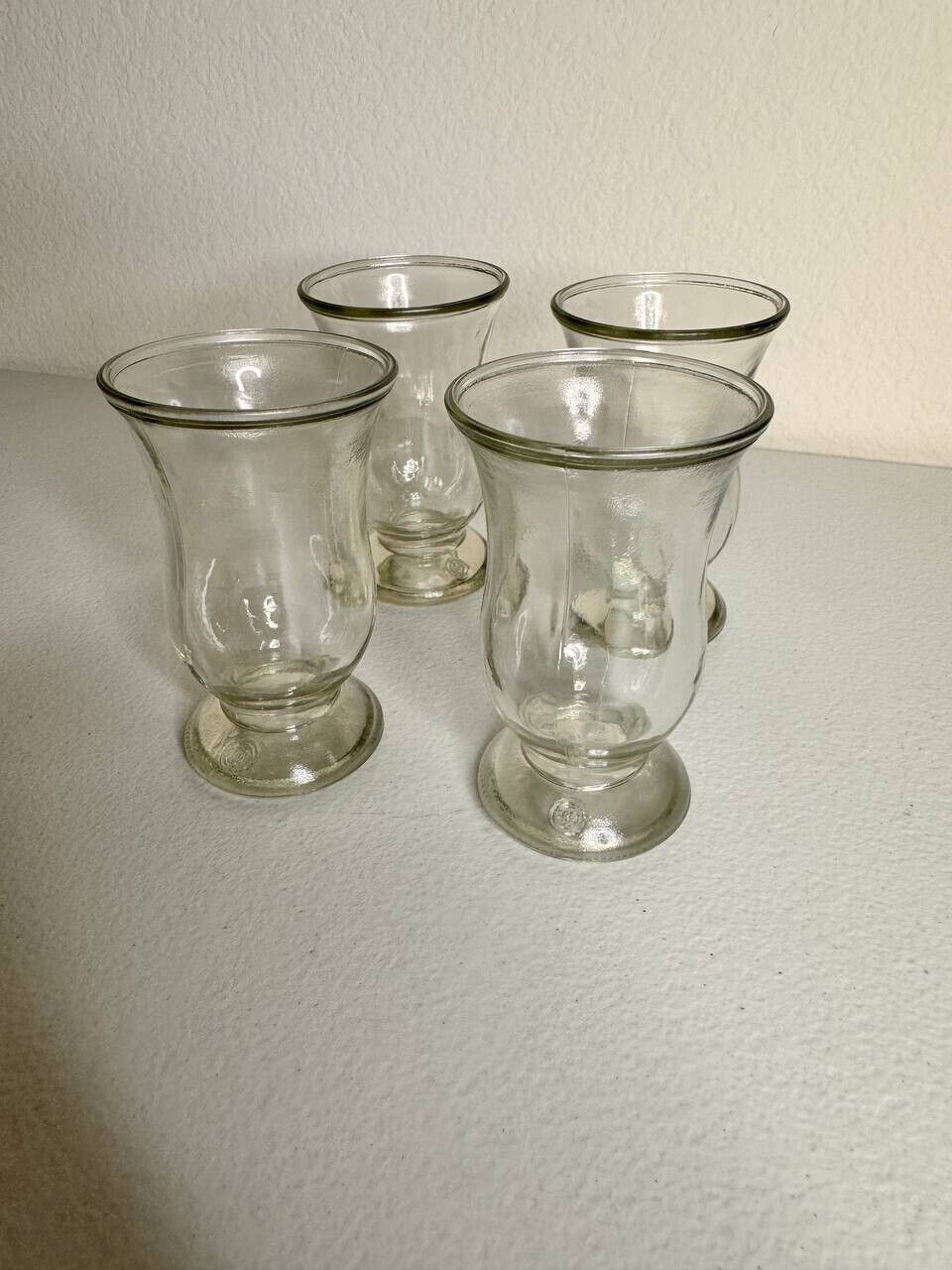Vintage mid century Shot Glass Set Of 4 3.5 Oz