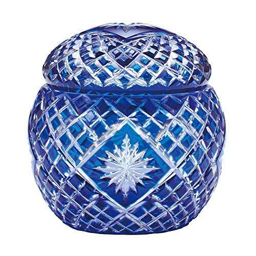  Edo Kiriko Star Kiri Blue Made with Cagami Crystal Made in Japan 
