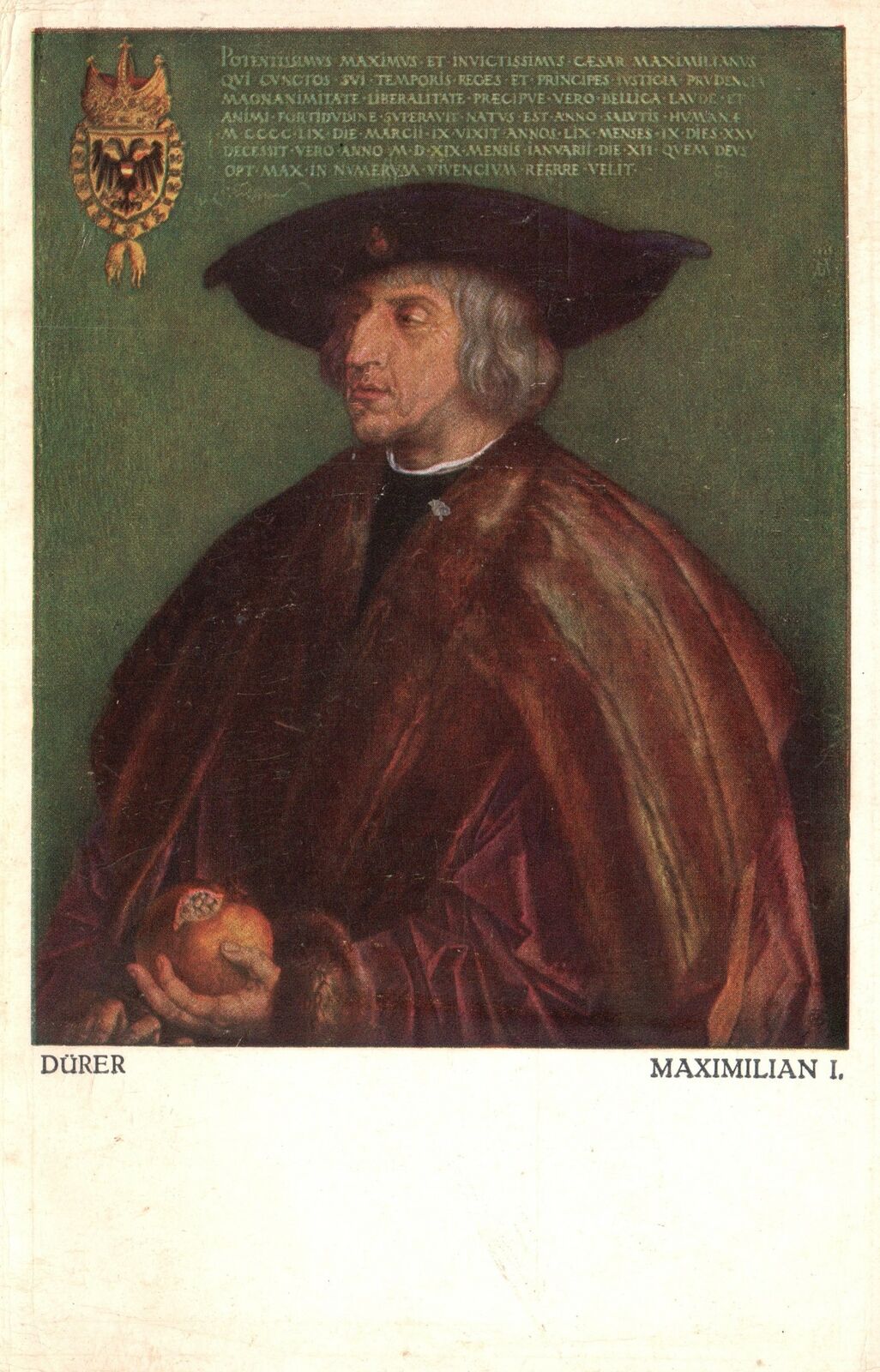 Vintage Portrait Of Durer Maximillian I. Oil Painting by Albrecht Dürer